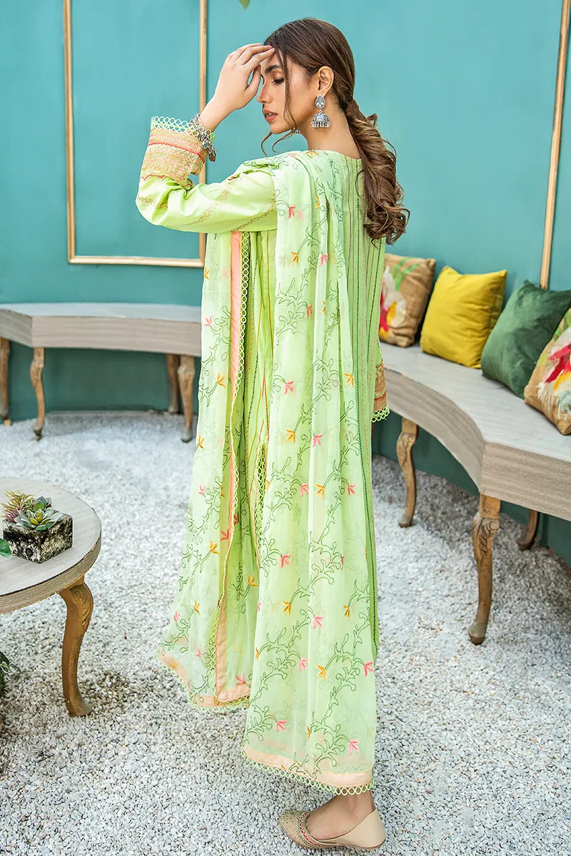 Aabyaan Luxury Lawn Collection 2021 – YESIL (AL-10)