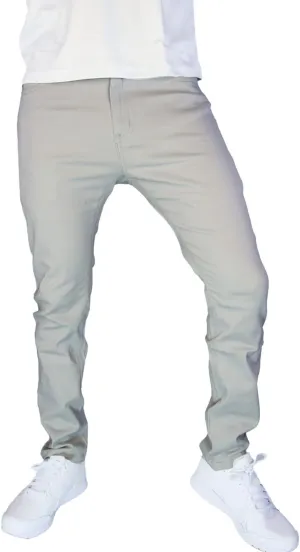 BAKANO Men's Skinny Slim Fit Stretch Pants Mid Rise with Flex Waist and 5 Pockets for Golf and Casual Wear Come in 3 Lengths