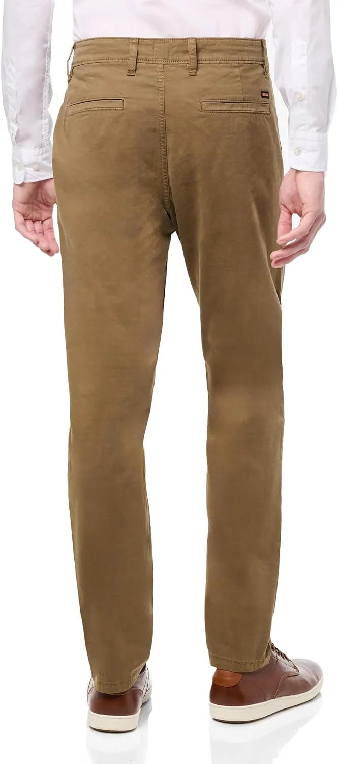 BOSS Men's Cotton Twill Chino Tapered Trousers