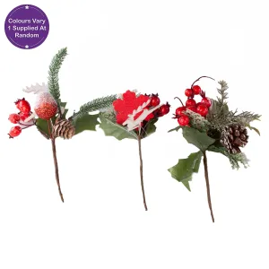 Christmas Reindeer Picks 3 Styles Assorted