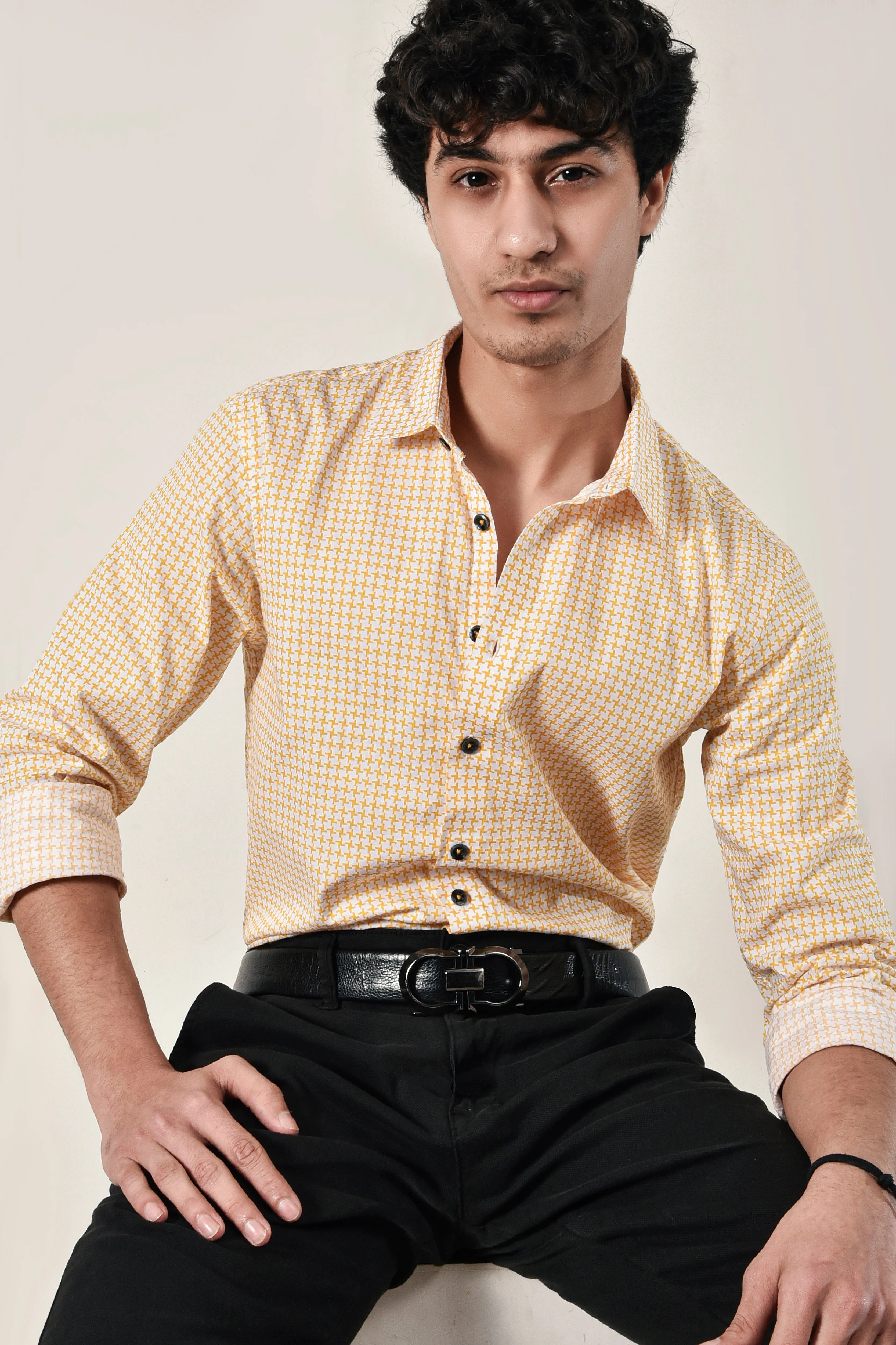 Cross-Hatch Casual Shirt