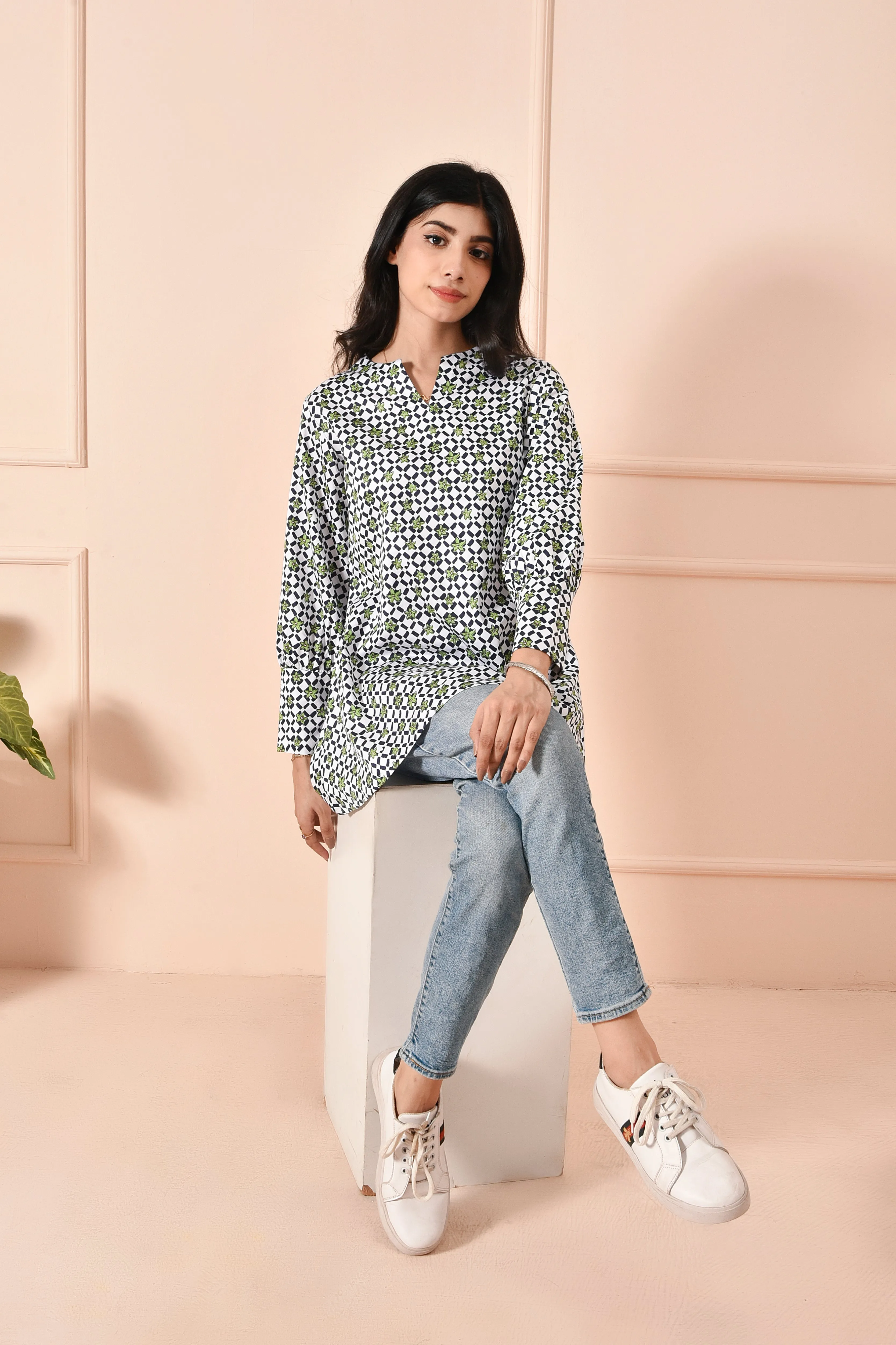 Floral Satin Delight Top