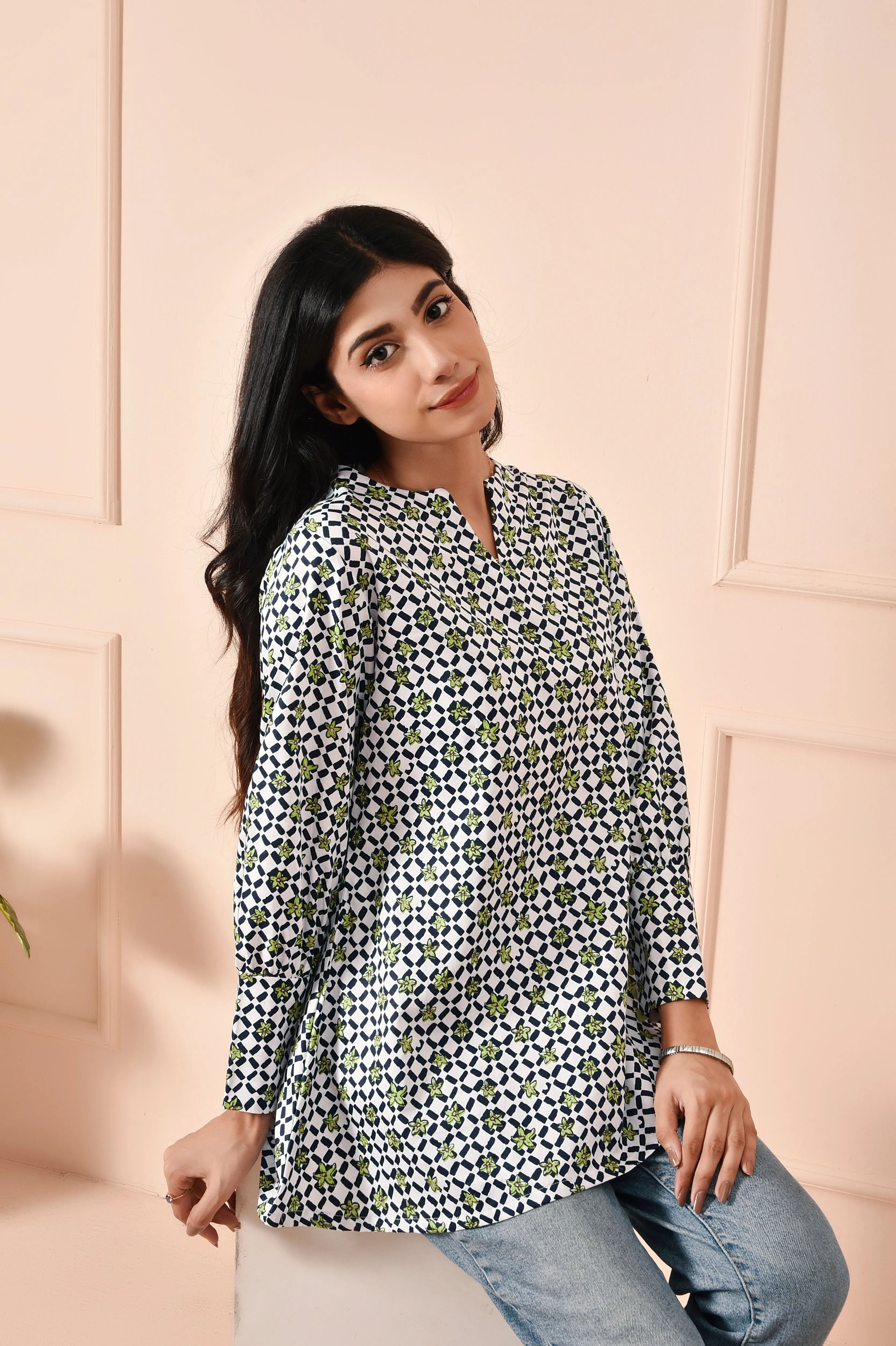 Floral Satin Delight Top