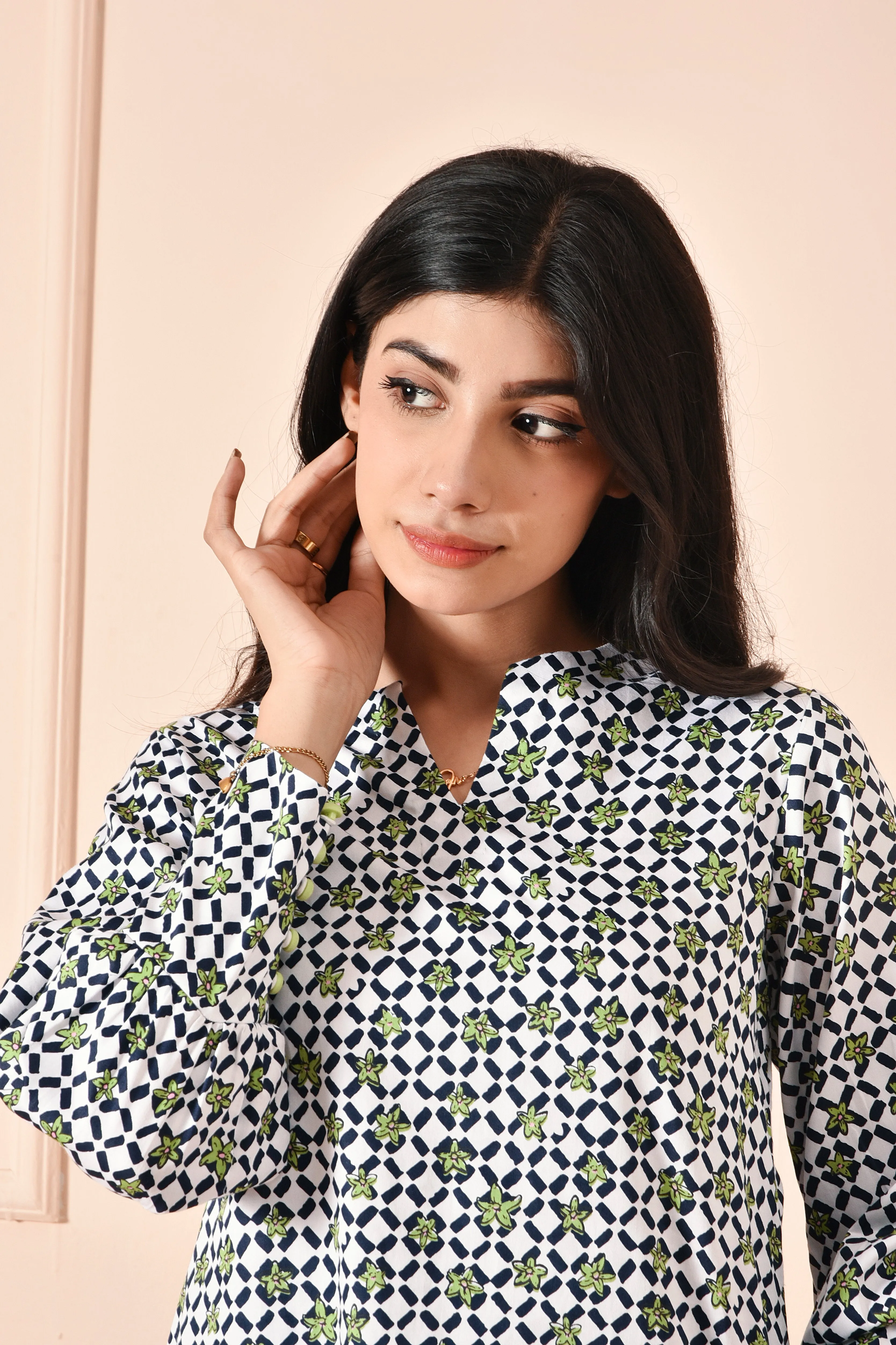 Floral Satin Delight Top
