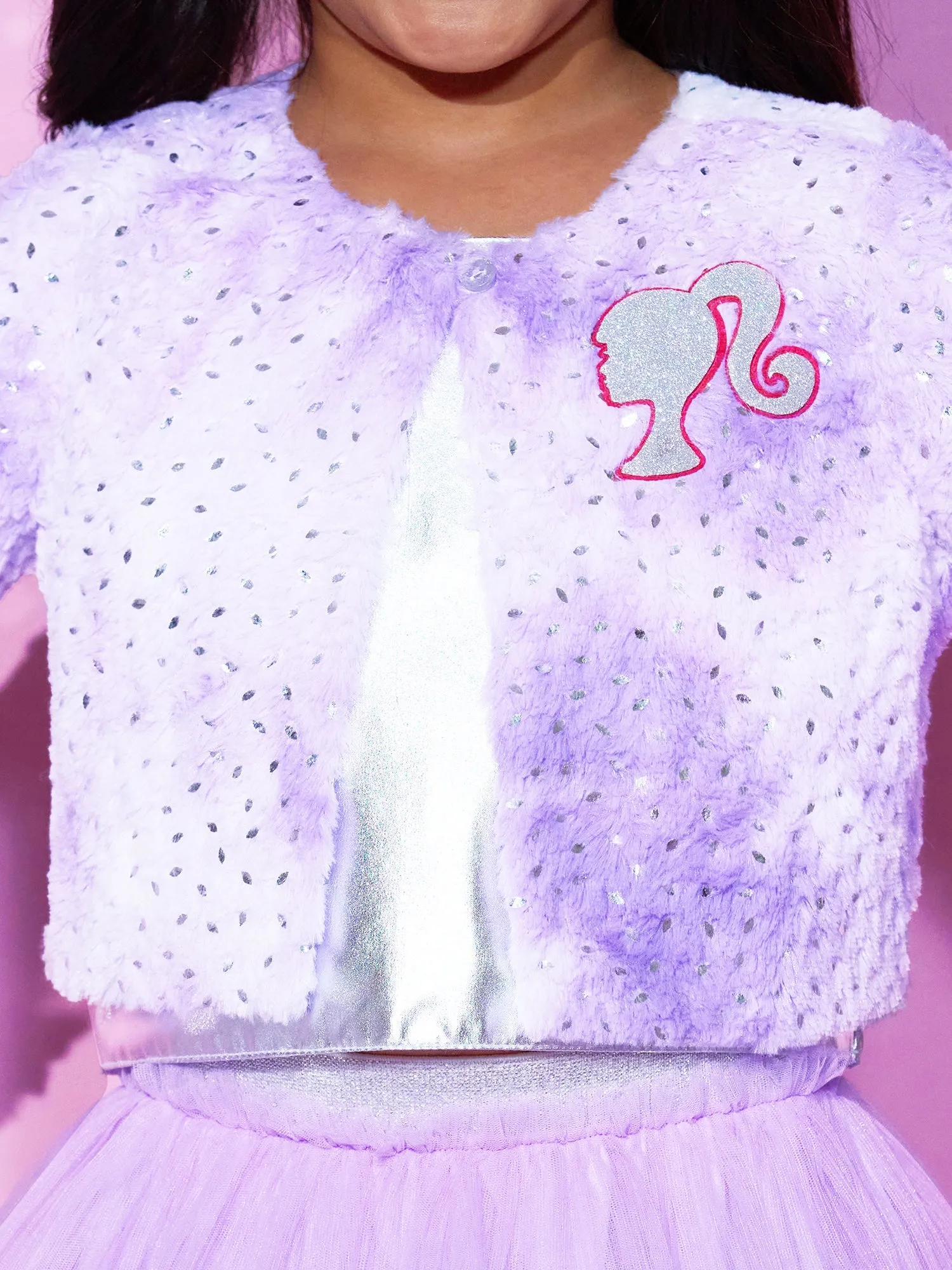 Girl's Purple Shrug And Skirt With Bustier Co-Ordinate Set - Lil Drama