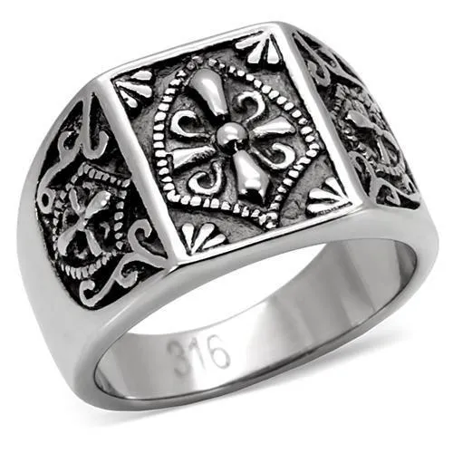 High polished (no plating) Stainless Steel Ring with No Stone for Women Style TK127