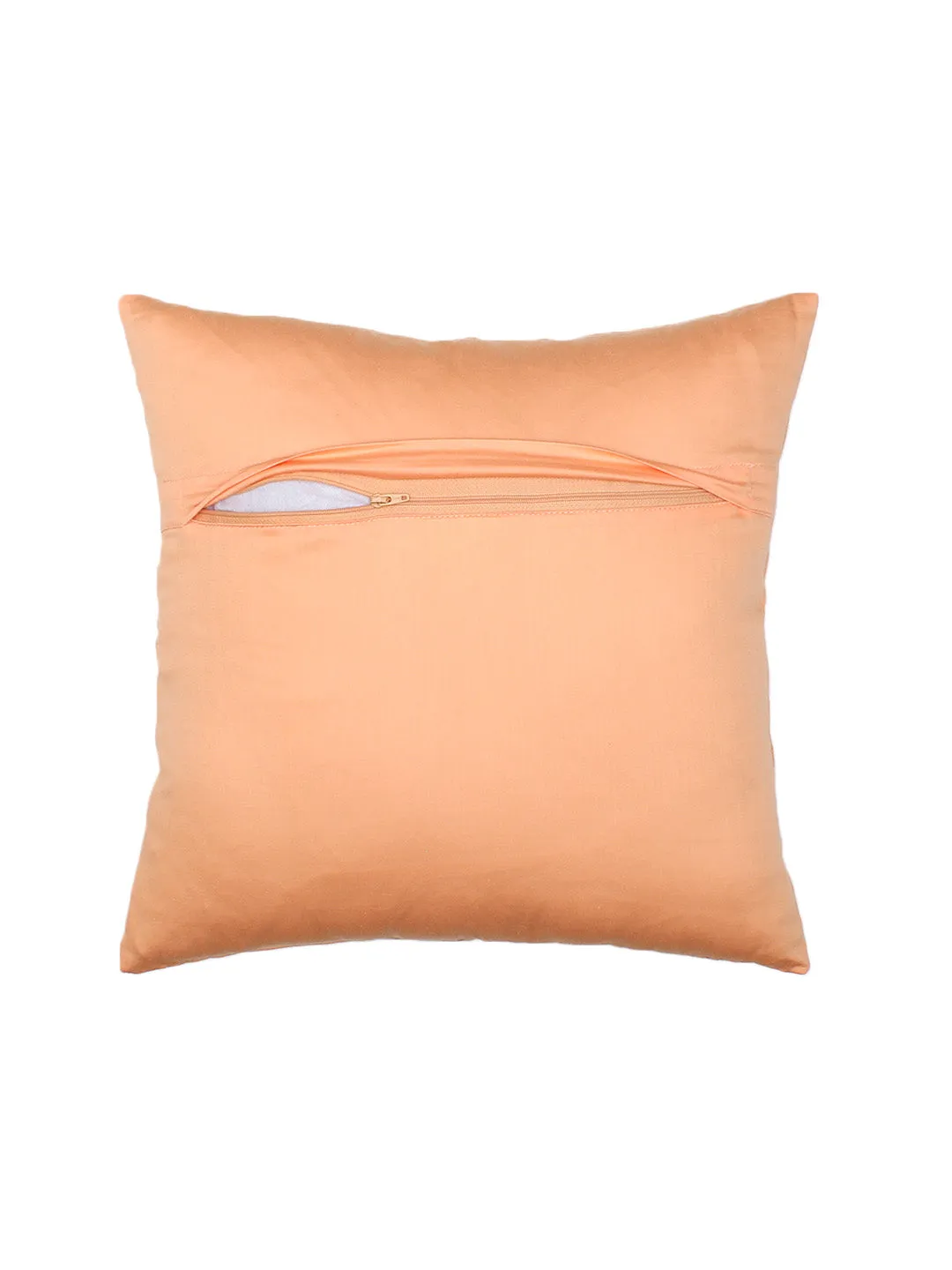 Khubaani - Set Of 2 Cushion Covers (Peach) - Medium
