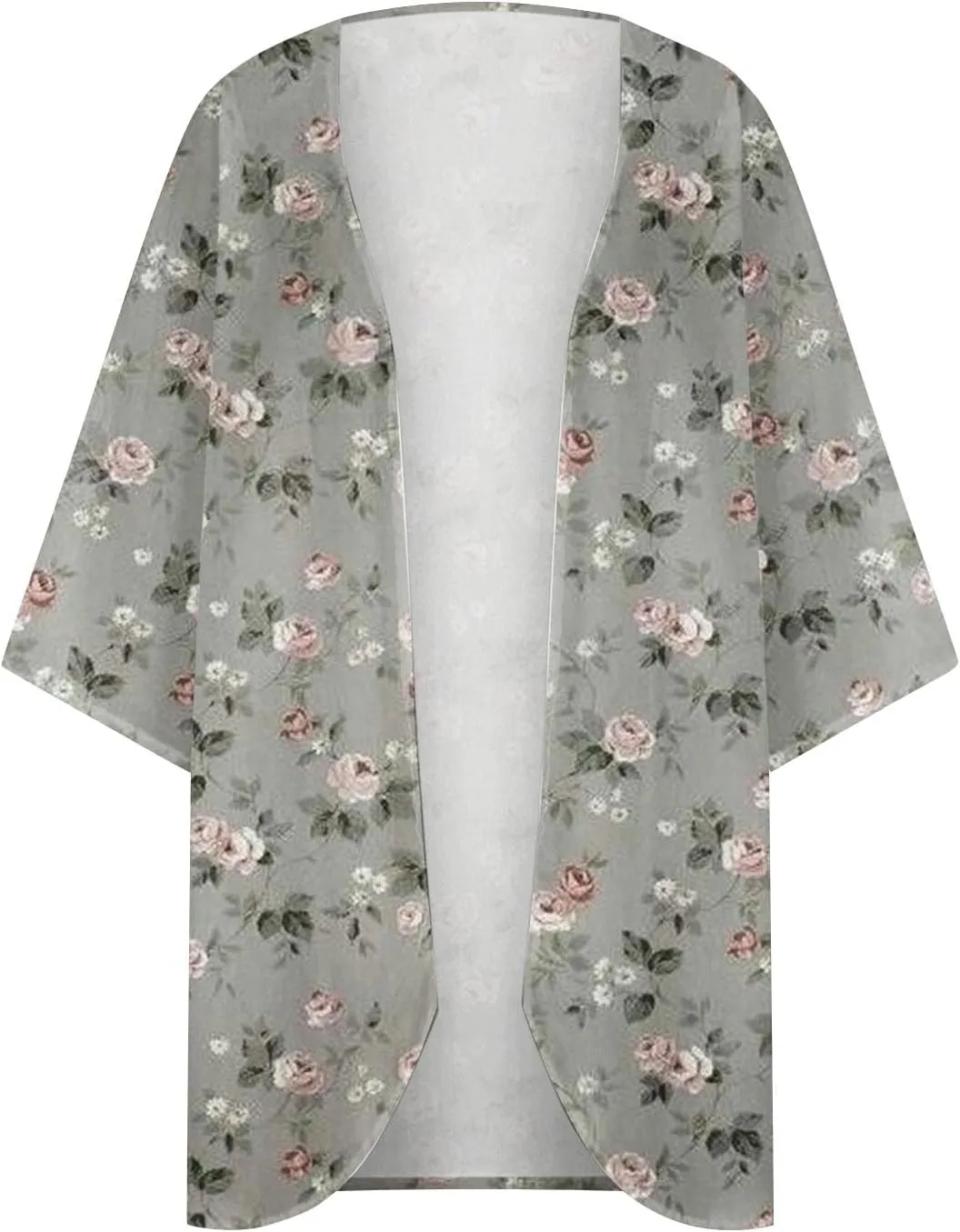Kimonos for Women Lightweight Casual Dressy Boho Tops Summer Floral Hawaiian Shirts Beach Cover Ups Resort Wear