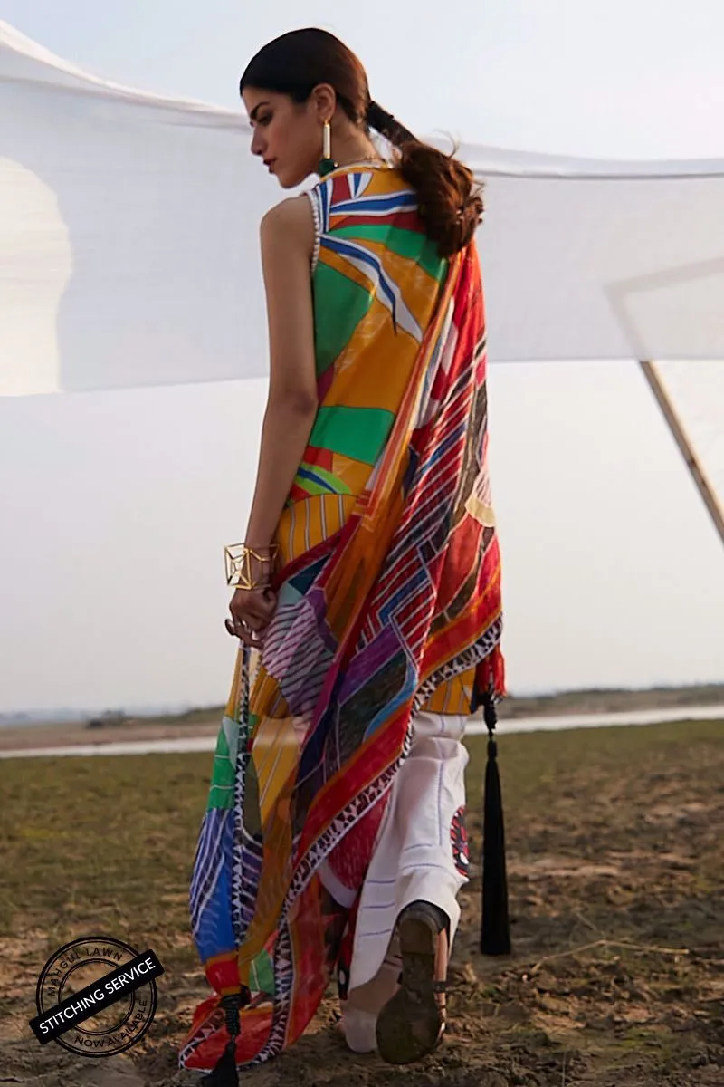 Mahgul Luxury Lawn Collection – ML-05 Jigsaw