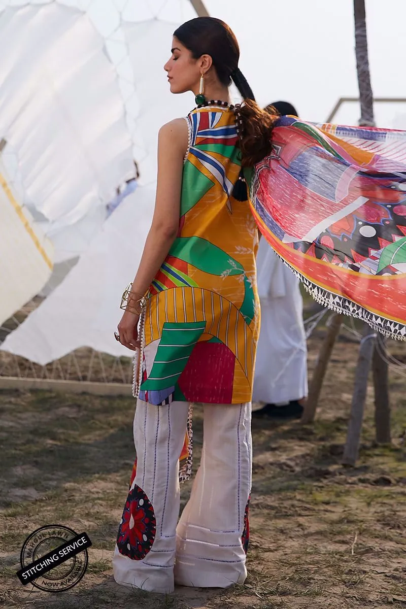 Mahgul Luxury Lawn Collection – ML-05 Jigsaw