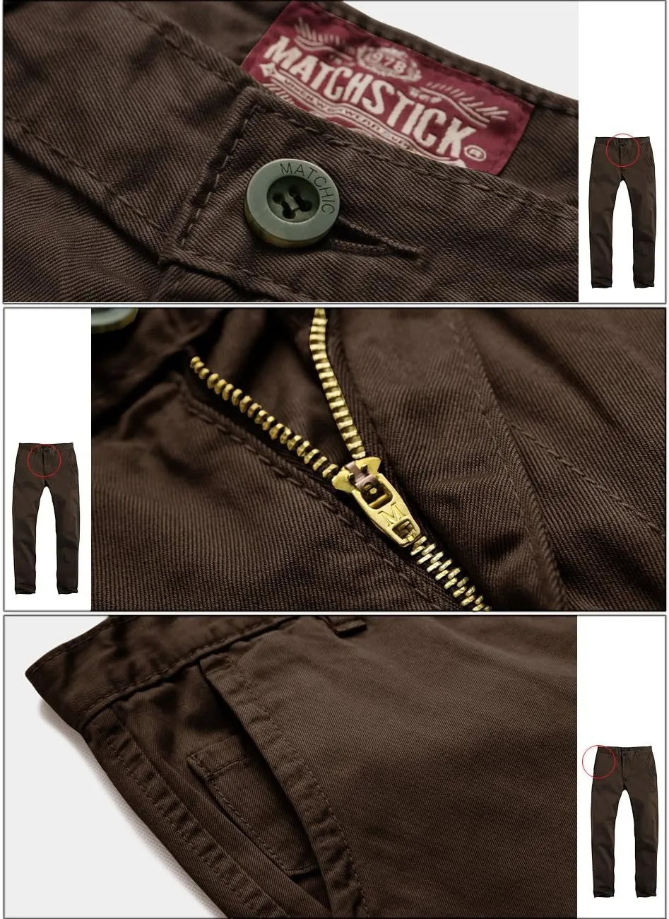 Match Men's Casual Wild Cargo Pants Outdoors Work Wear #6531