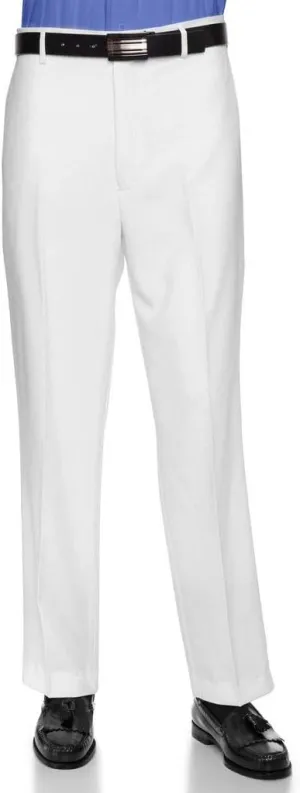 Mens Dress Pants Flat Front - Machine Washable Casual Pants Comfortable for Everyday Wear - Versatile Suit Pant for Work