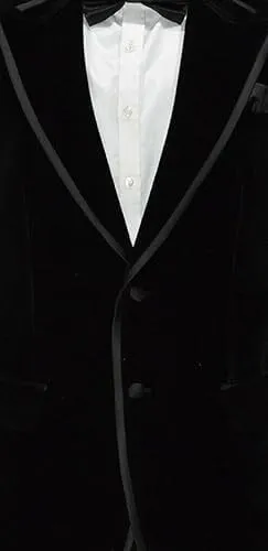 Men's Smoking Blazer Luxury Velvet Two Button Peak Lapel Black Party Wear Diner,Wedding,Evening,etc Jacket and Coat