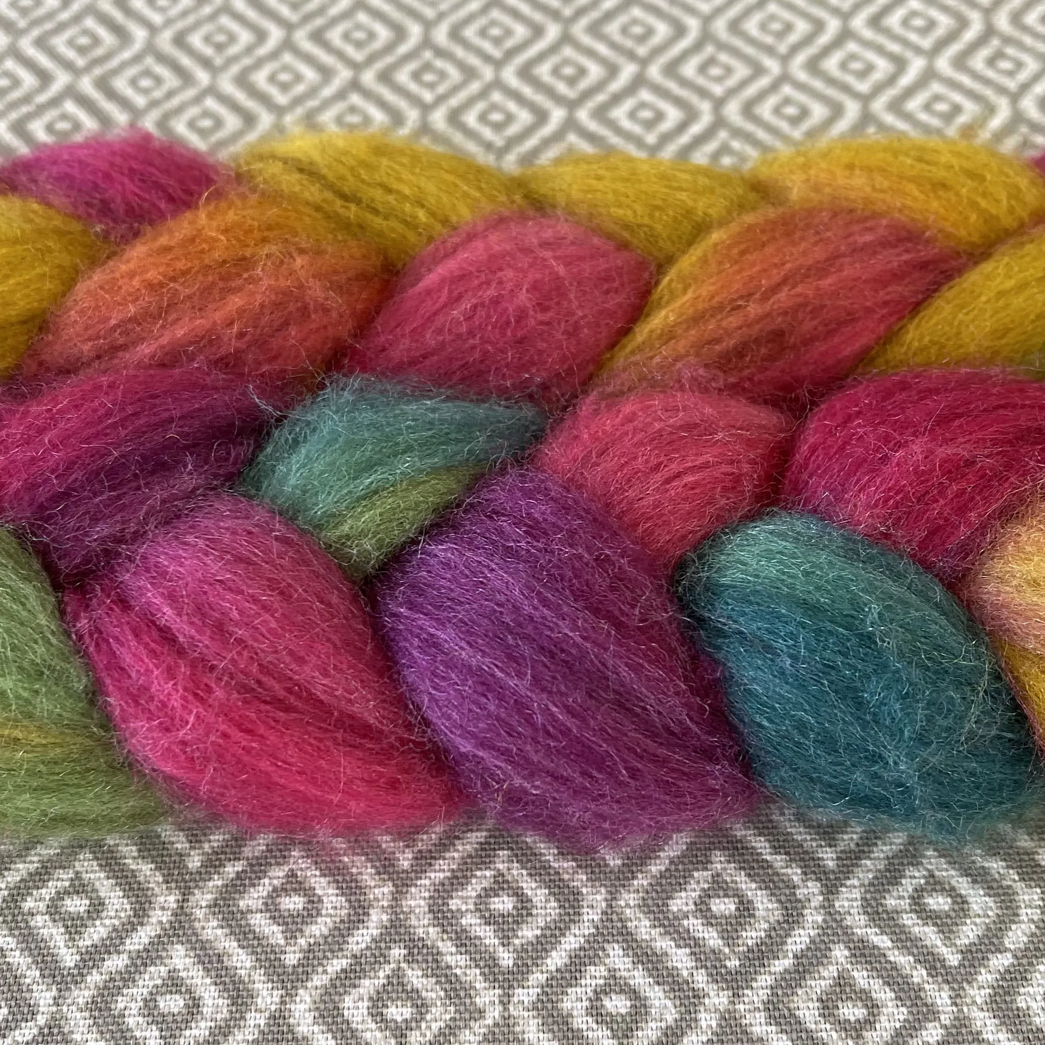 Merino Yak Silk Roving - Arcade