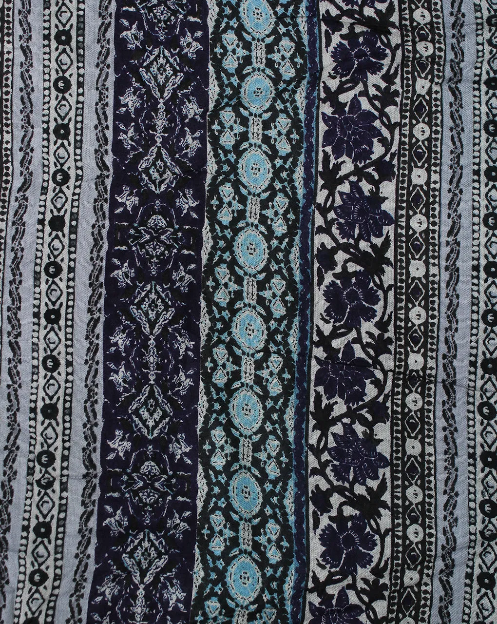 MULTICOLOR ABSTRACT DESIGN RAYON CREPE PRINTED FABRIC