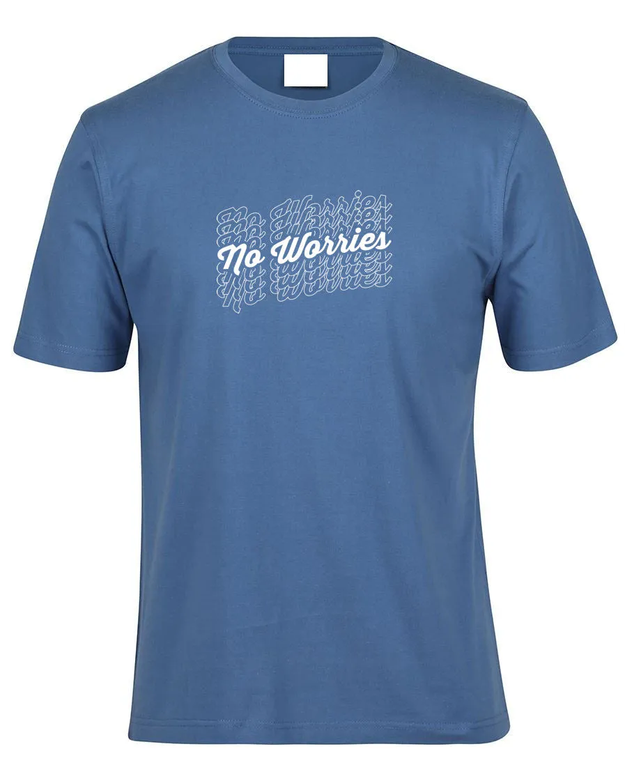 No Worries Adults T-Shirt (Various Colours)