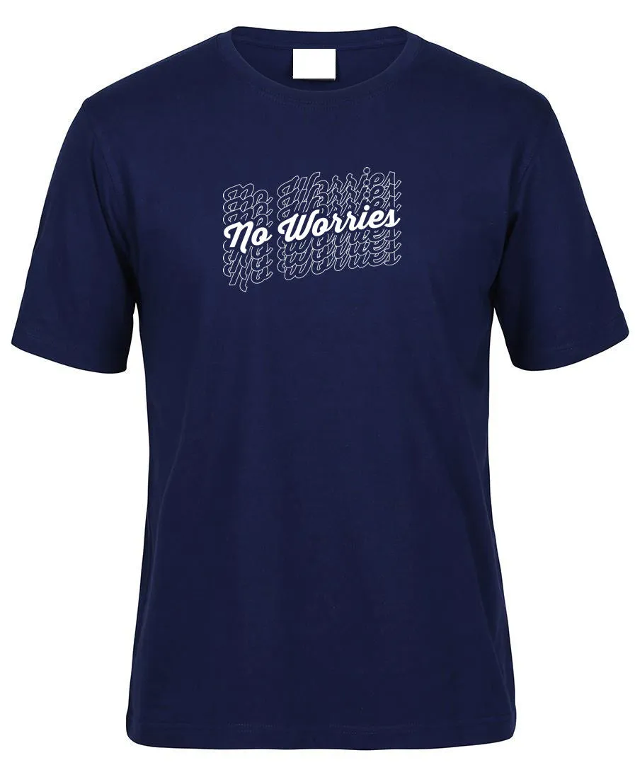 No Worries Adults T-Shirt (Various Colours)