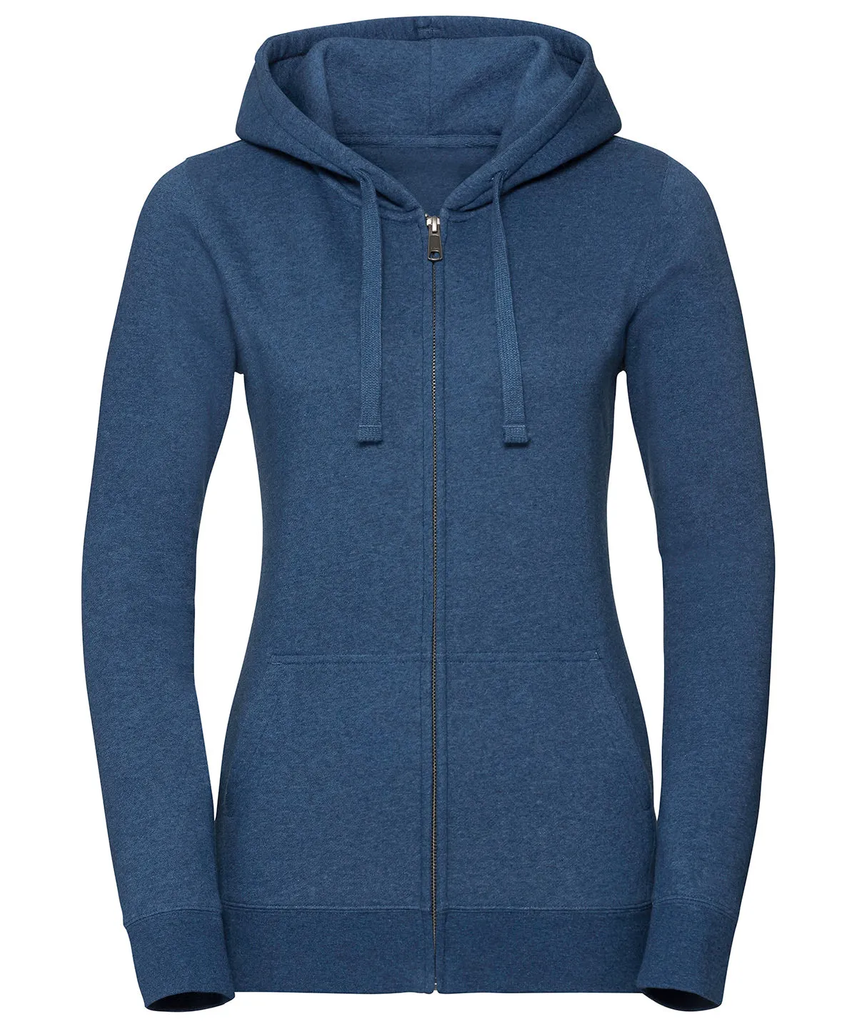 Ocean Melange - Women's authentic melange zipped hood sweatshirt