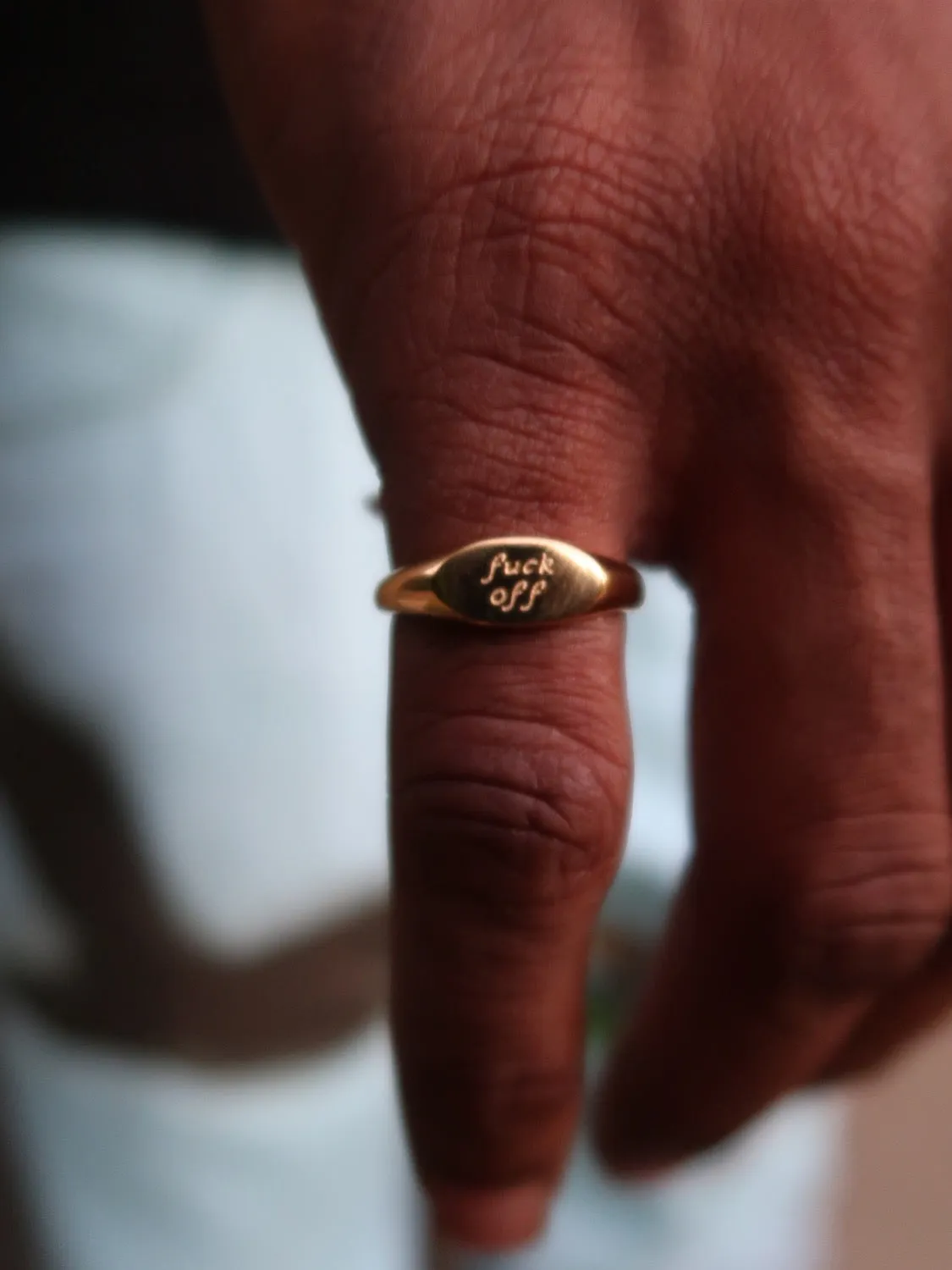 Oval Fvck Off Ring