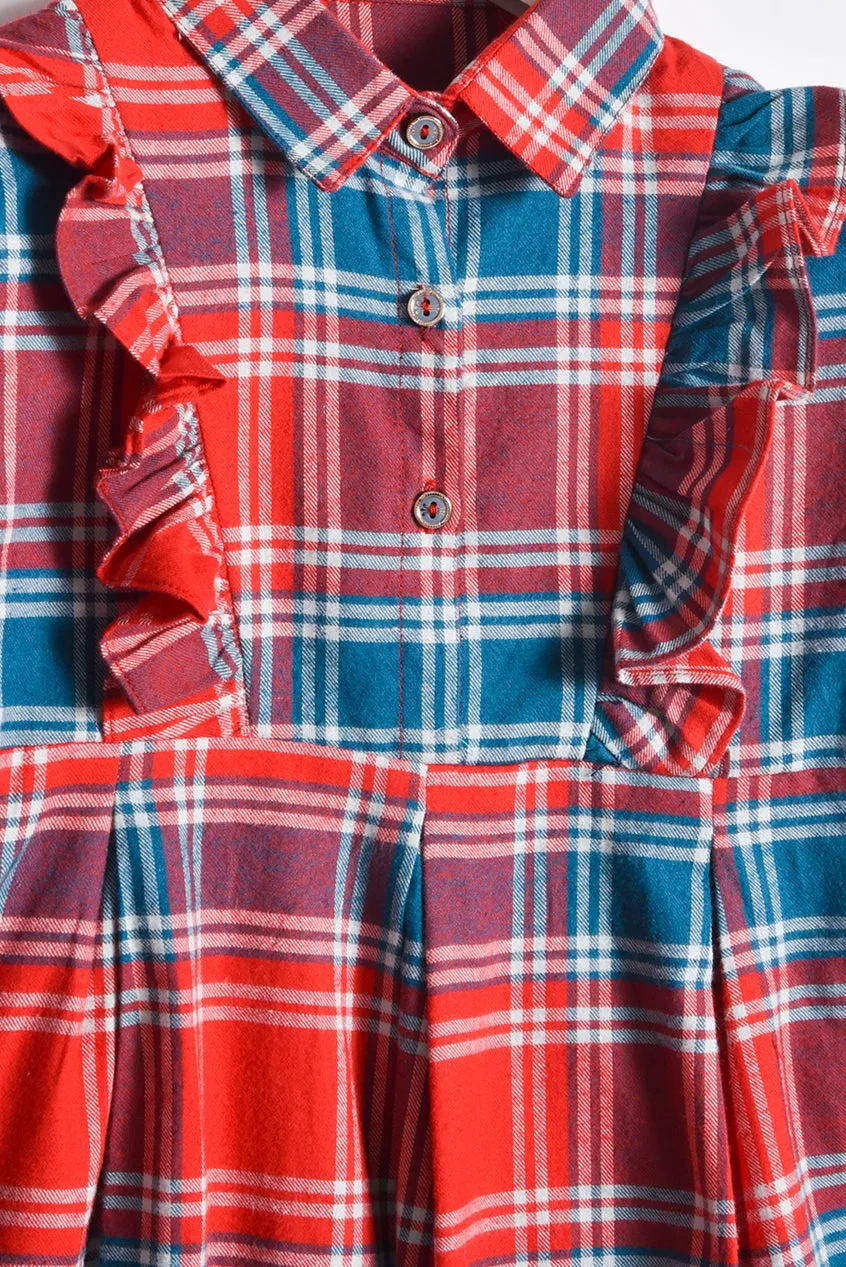 Plaid Princess Flannel Top