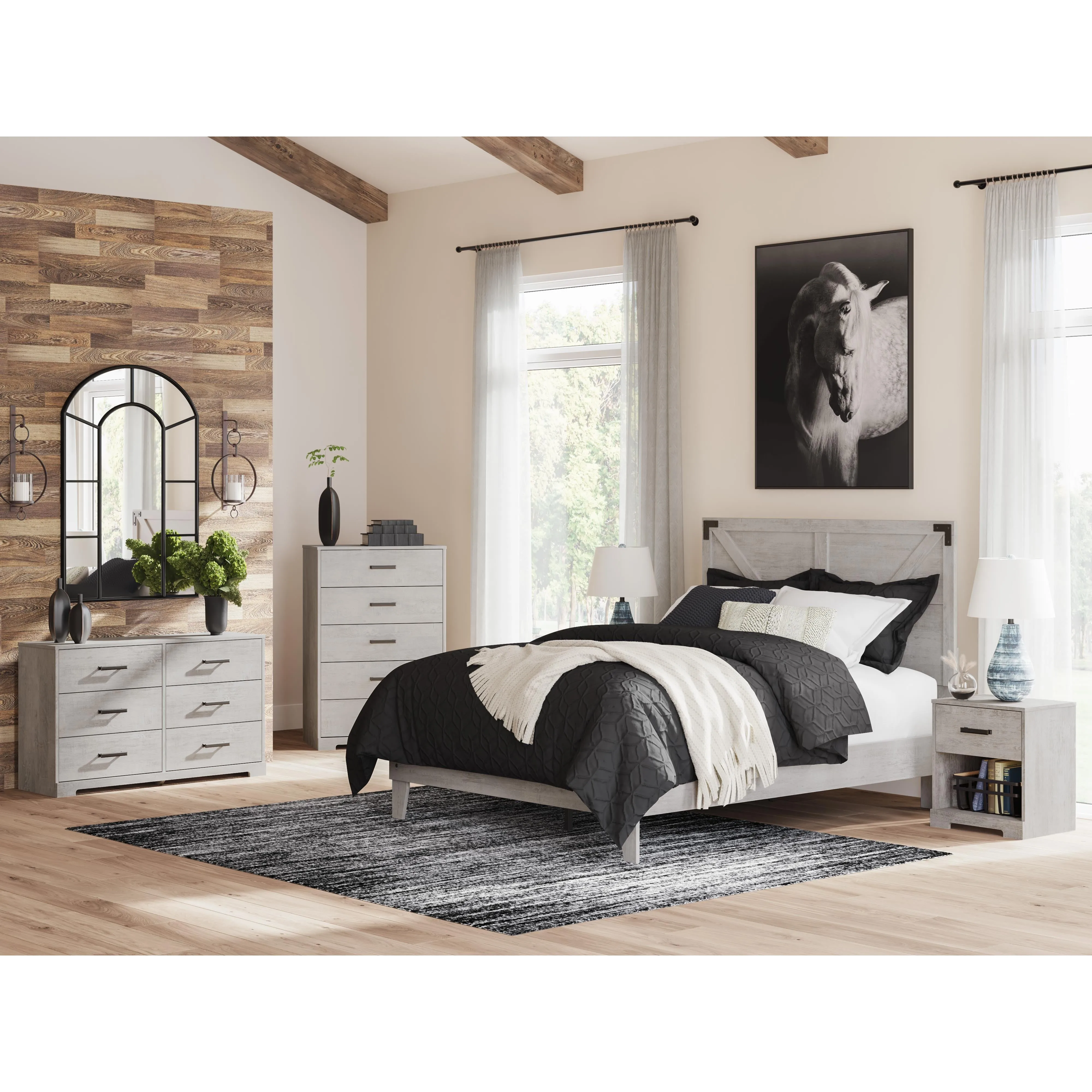 Signature Design by Ashley Shawburn Queen Platform Bed EB4123-157/EB4123-113
