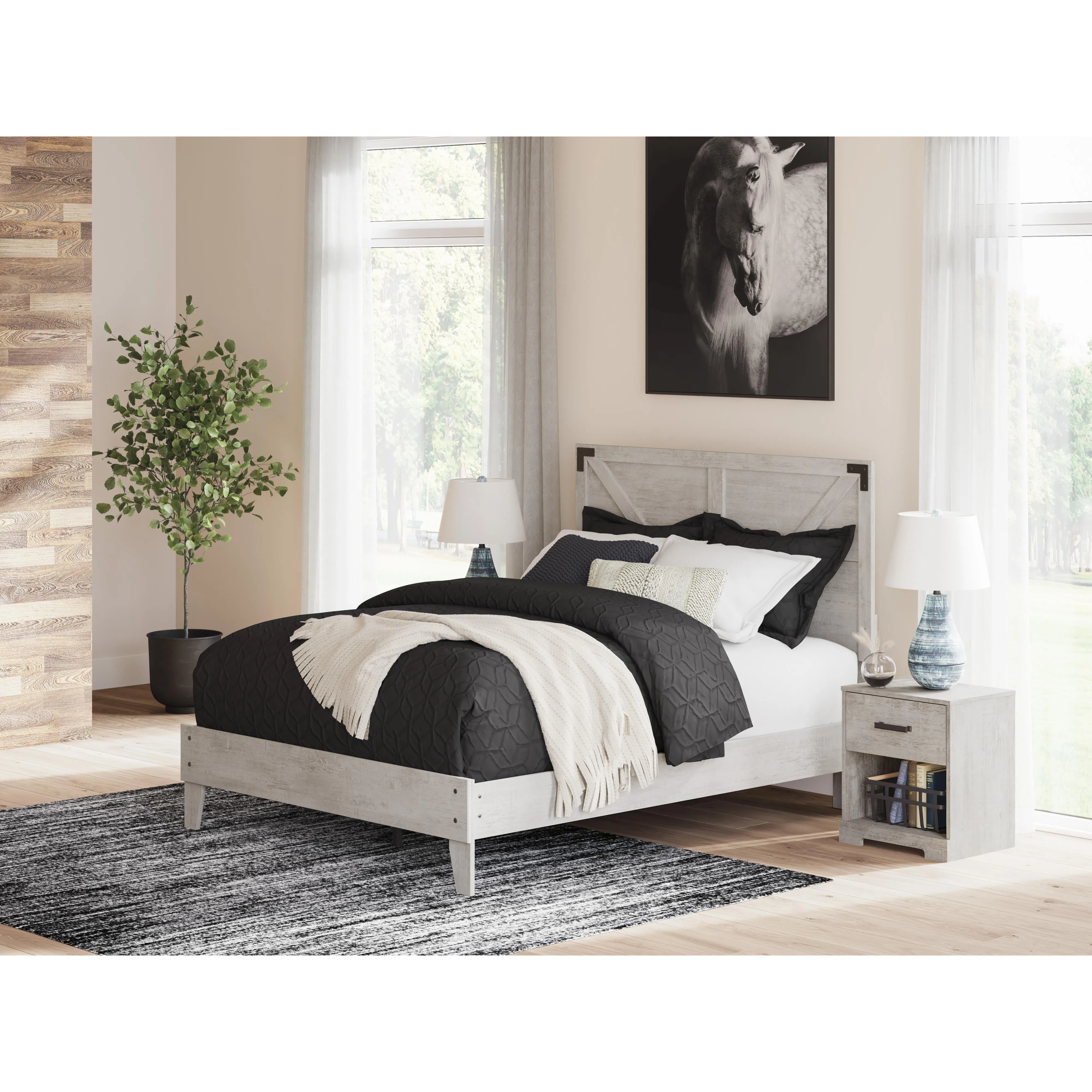 Signature Design by Ashley Shawburn Queen Platform Bed EB4123-157/EB4123-113