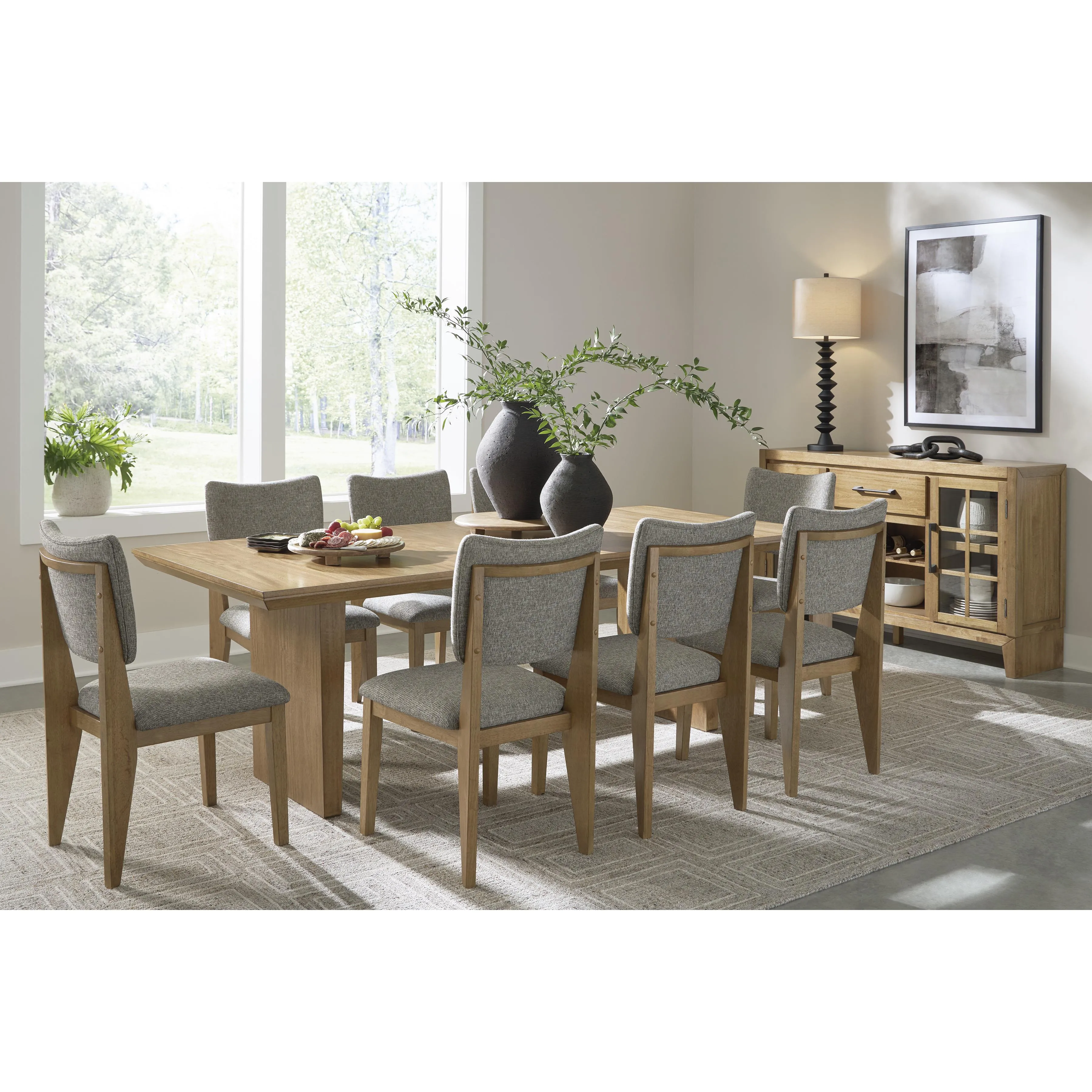 Signature Design by Ashley Sherbana Dining Table with Pedestal Base D833-35