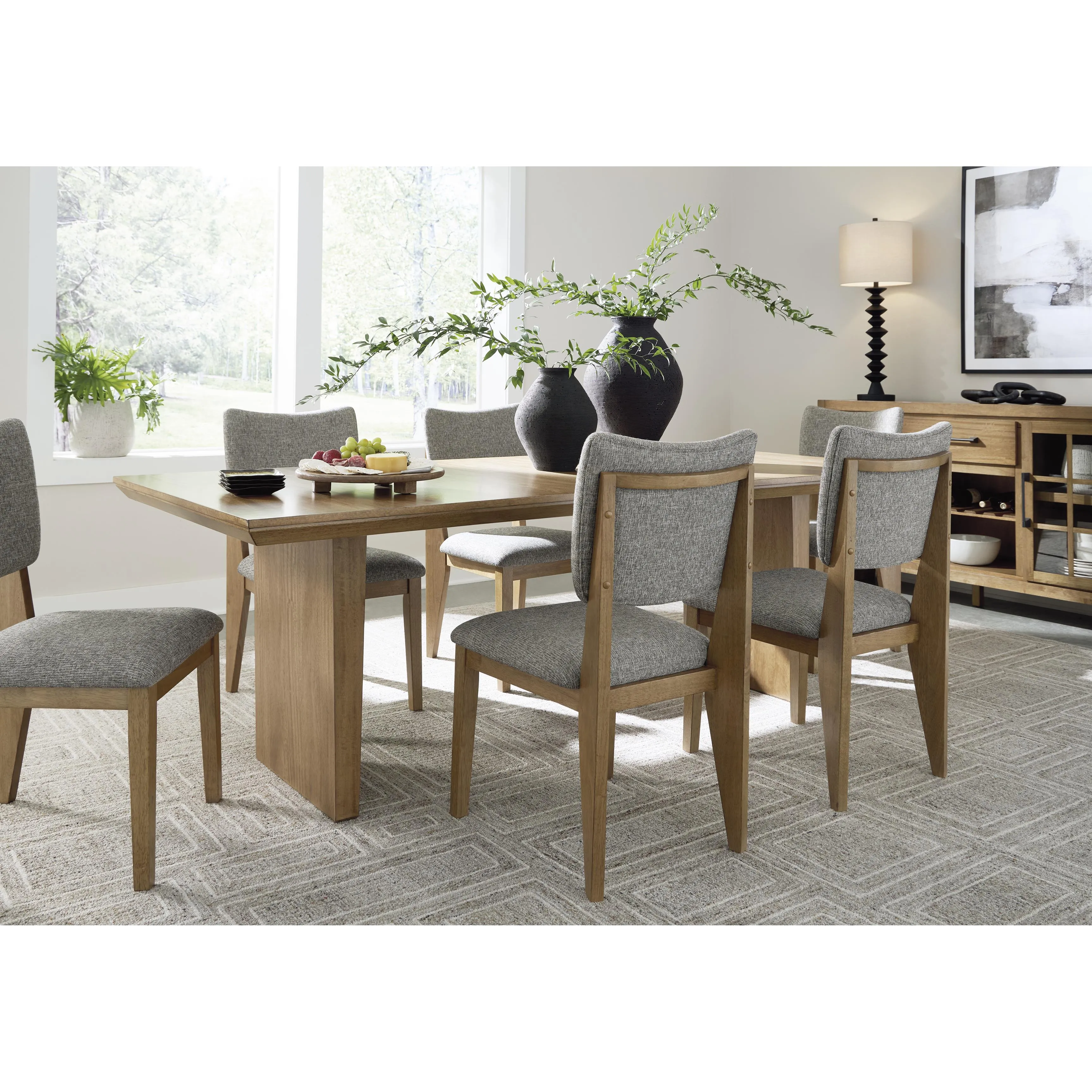 Signature Design by Ashley Sherbana Dining Table with Pedestal Base D833-35