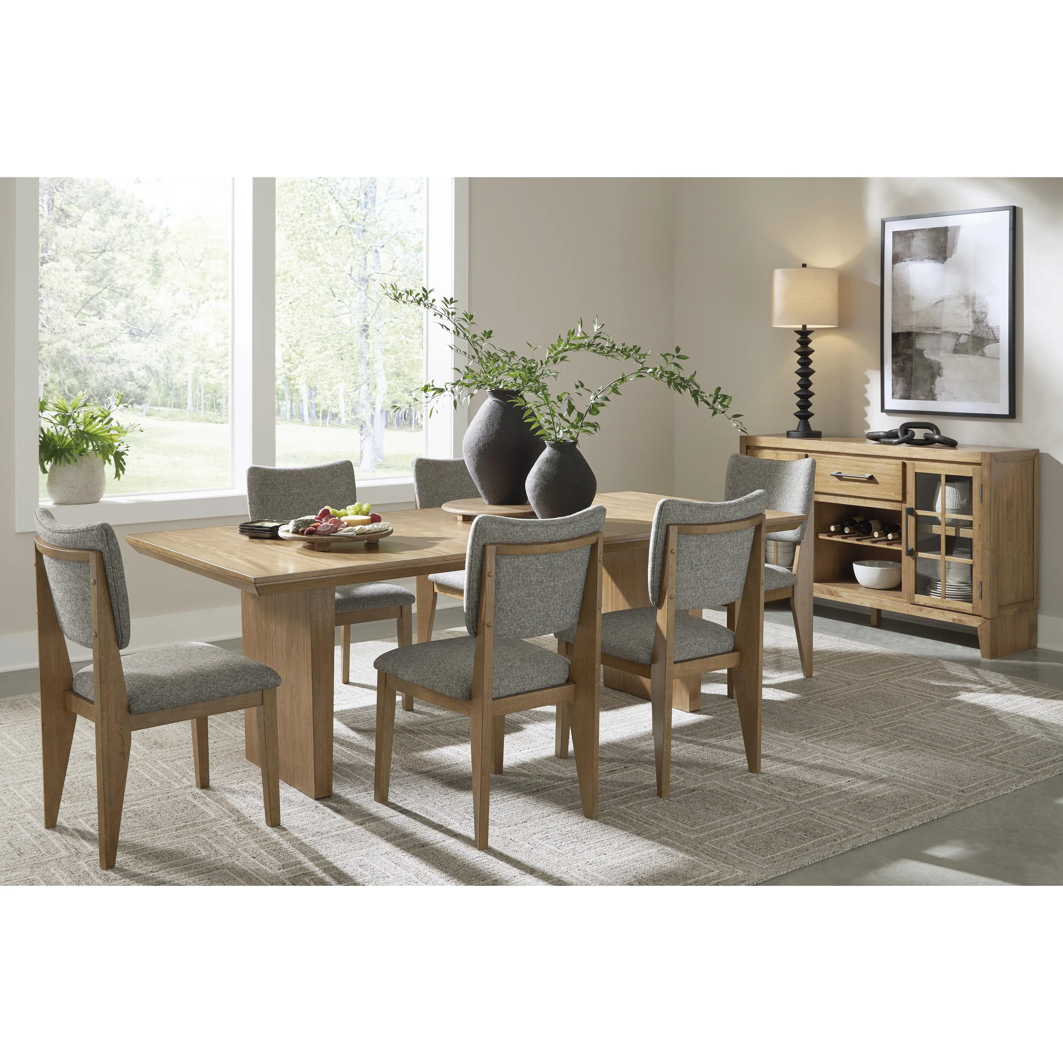 Signature Design by Ashley Sherbana Dining Table with Pedestal Base D833-35