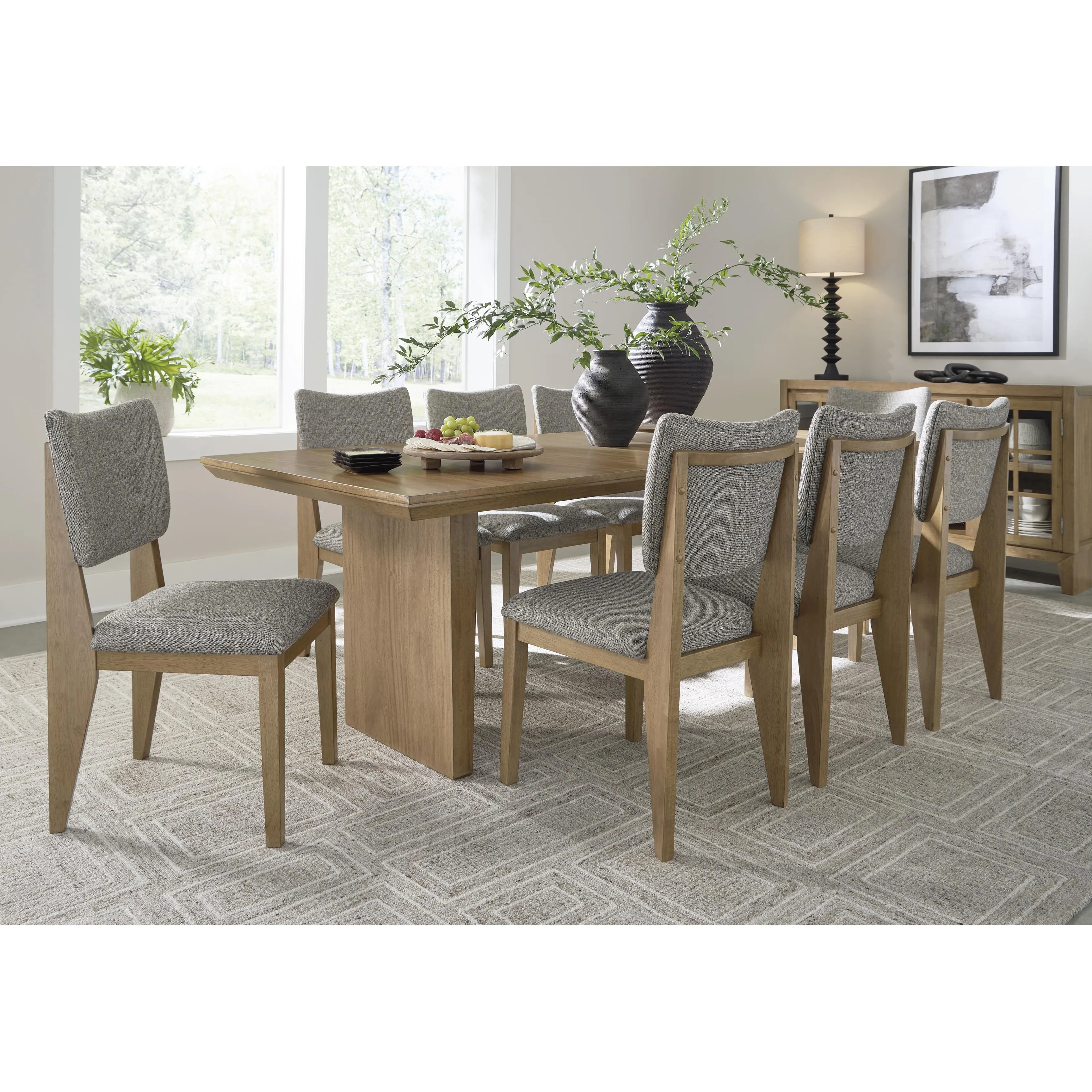 Signature Design by Ashley Sherbana Dining Table with Pedestal Base D833-35