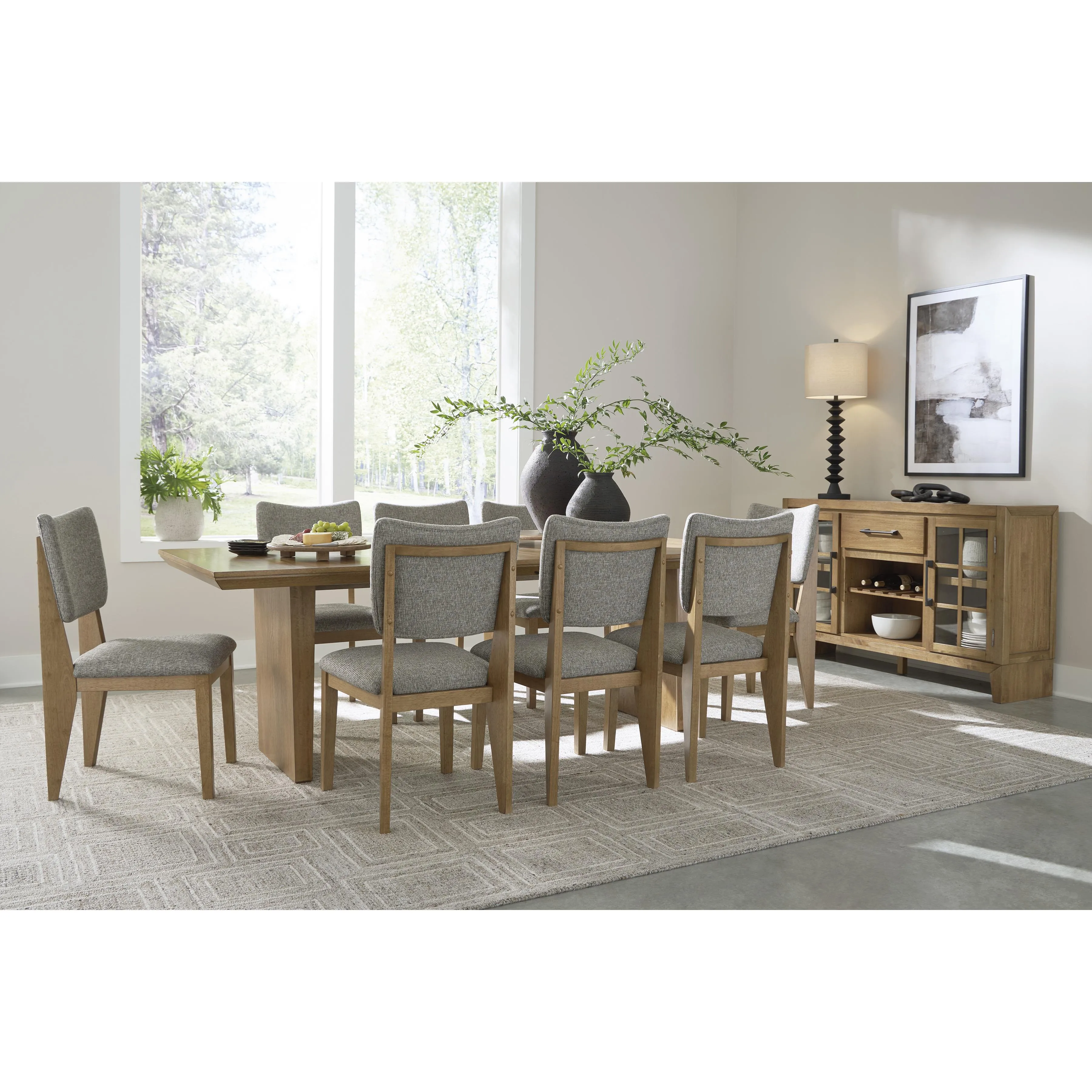 Signature Design by Ashley Sherbana Dining Table with Pedestal Base D833-35
