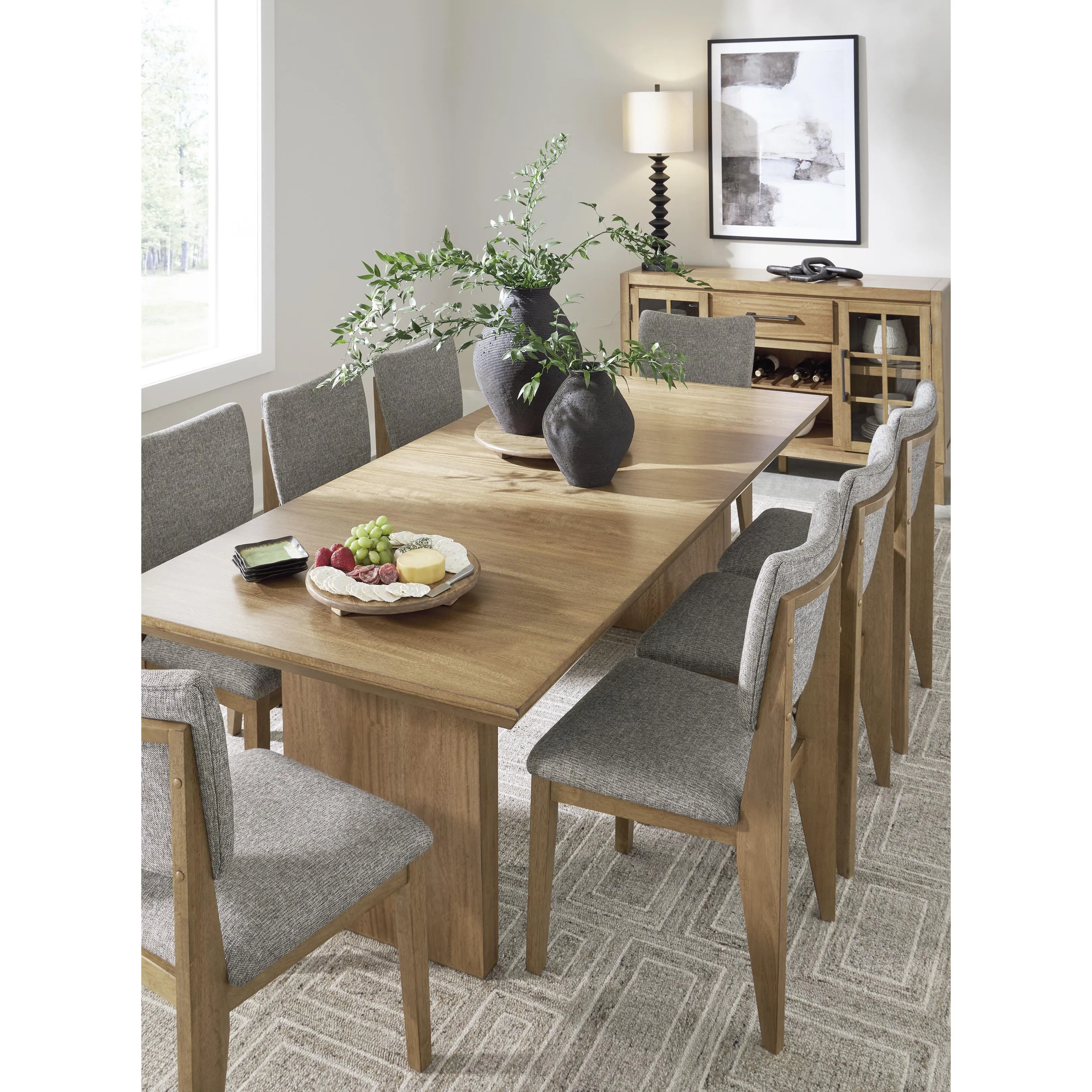 Signature Design by Ashley Sherbana Dining Table with Pedestal Base D833-35