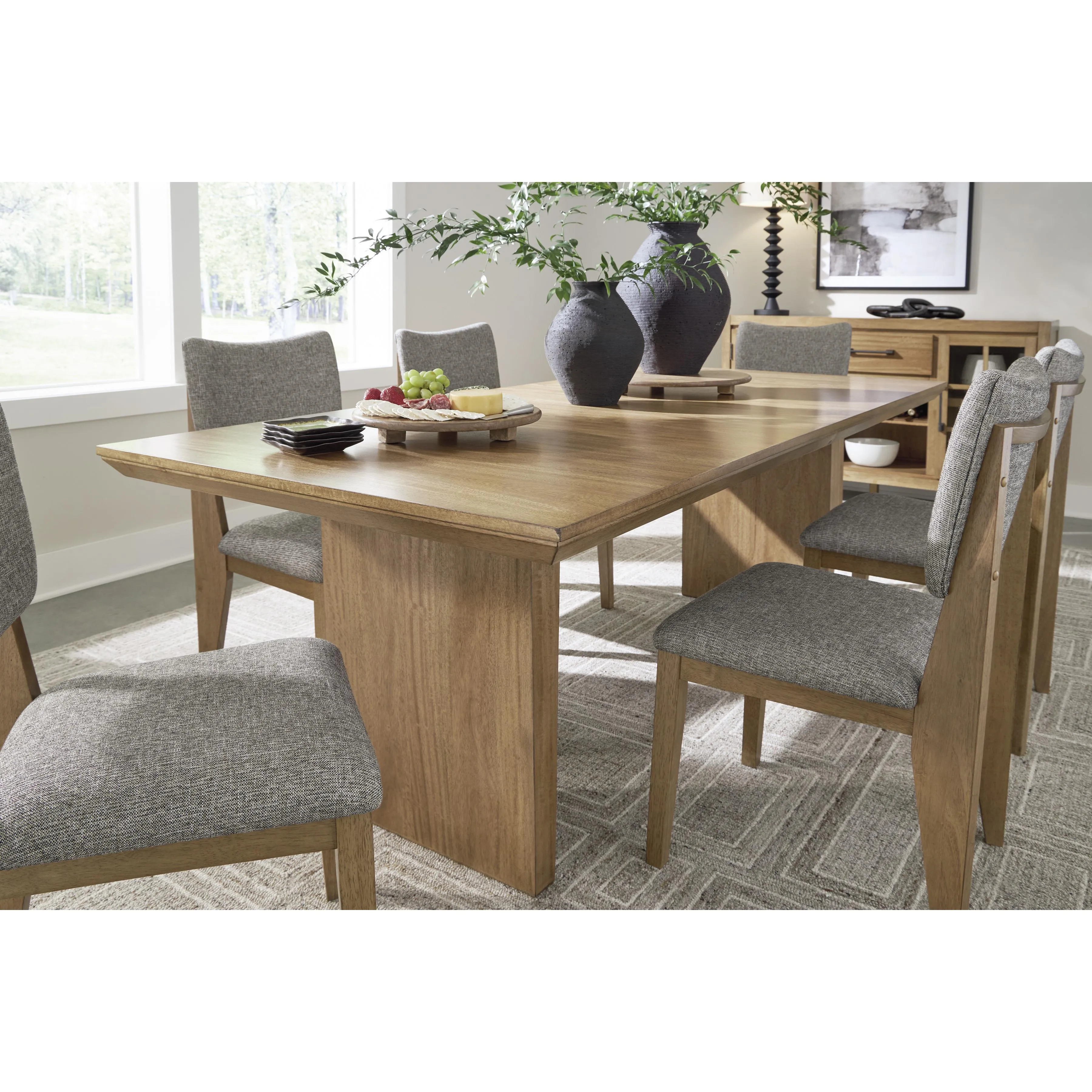 Signature Design by Ashley Sherbana Dining Table with Pedestal Base D833-35
