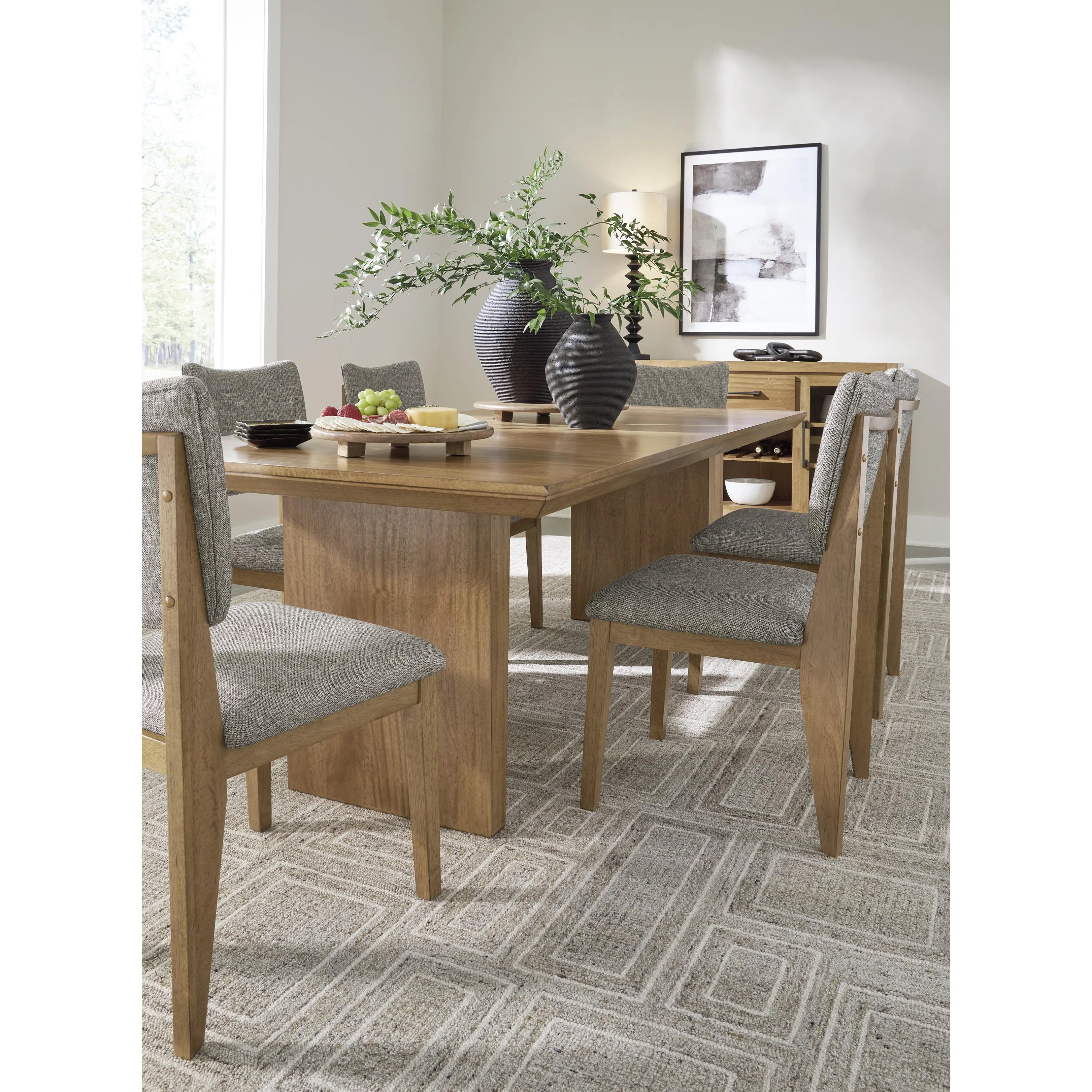 Signature Design by Ashley Sherbana Dining Table with Pedestal Base D833-35