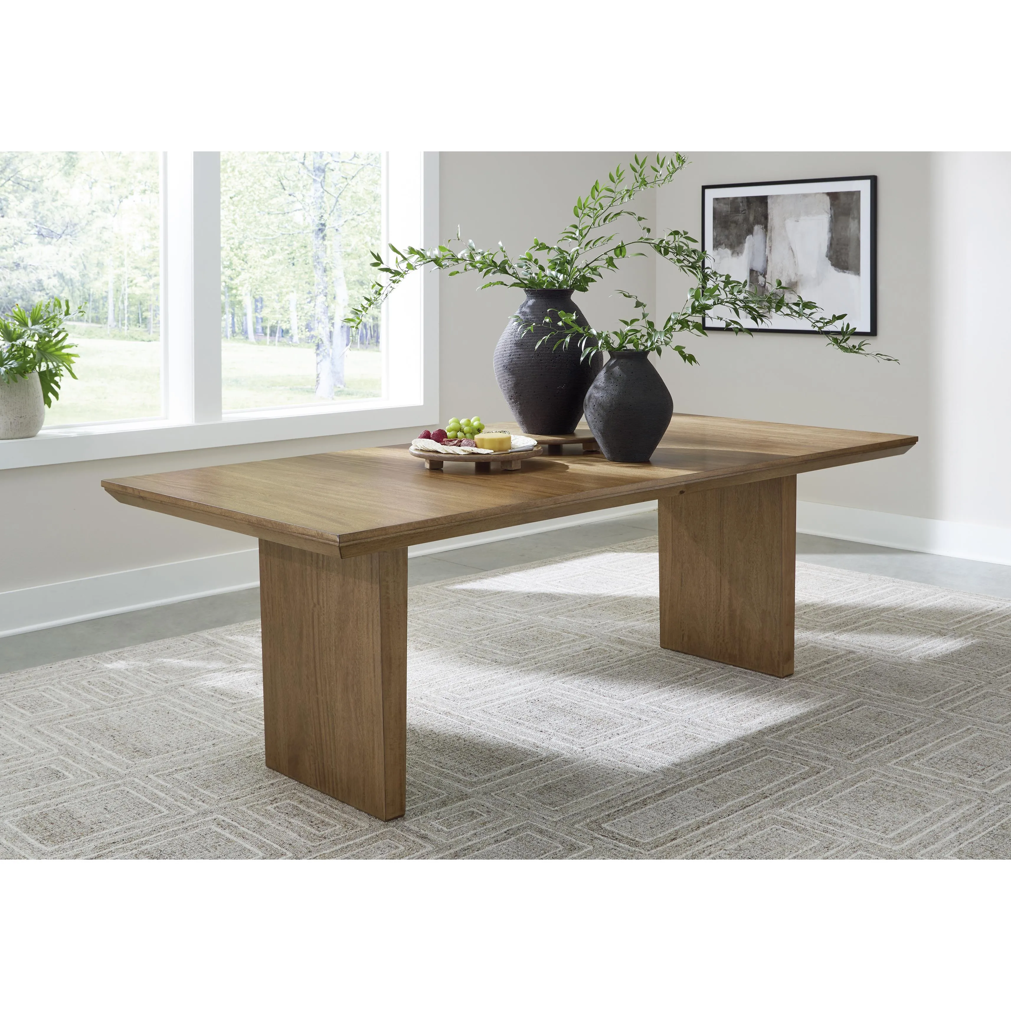 Signature Design by Ashley Sherbana Dining Table with Pedestal Base D833-35