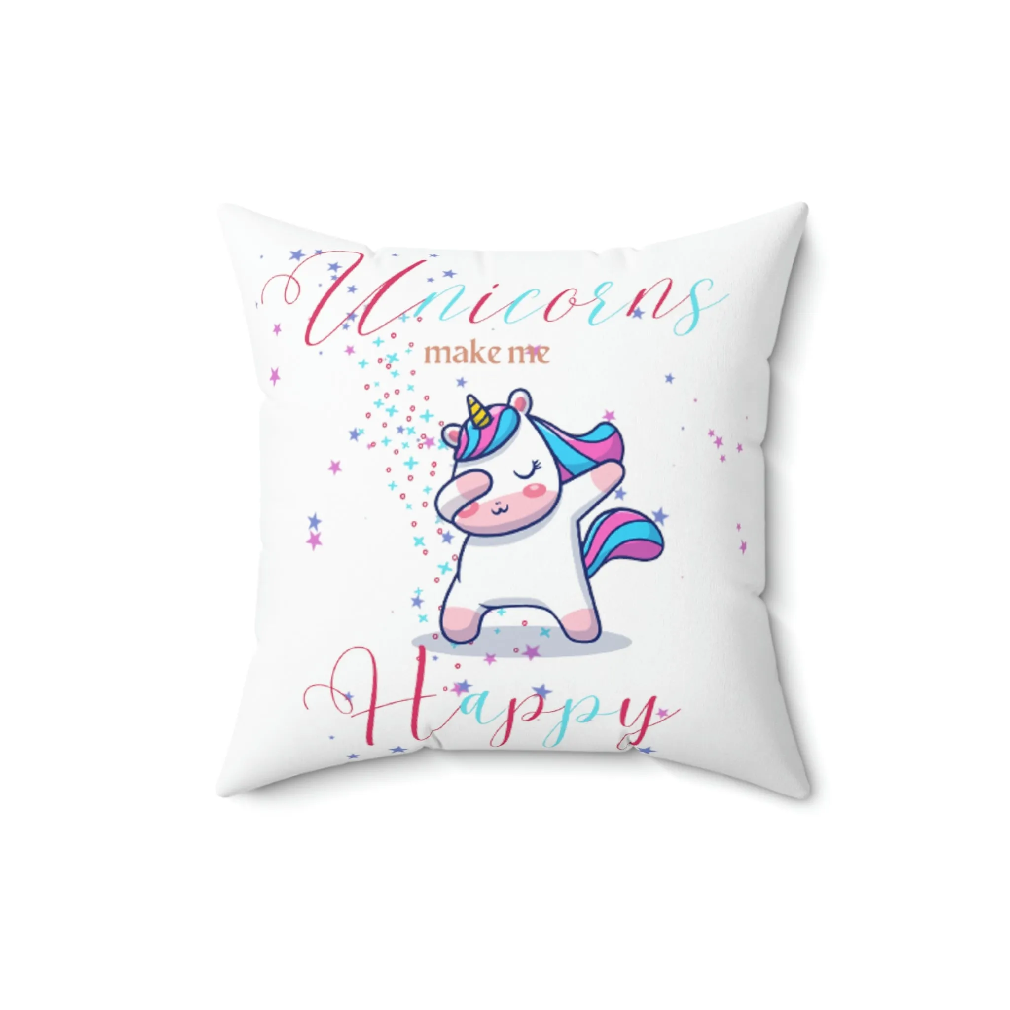 Unicorns Spun Polyester Square Pillow