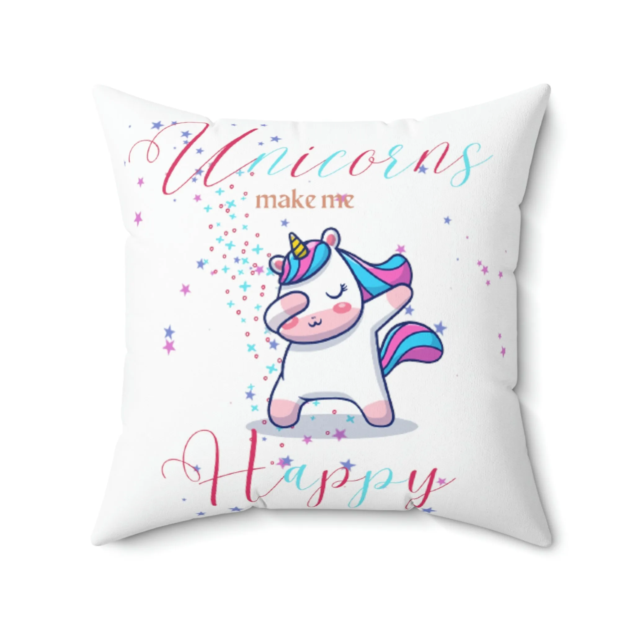 Unicorns Spun Polyester Square Pillow