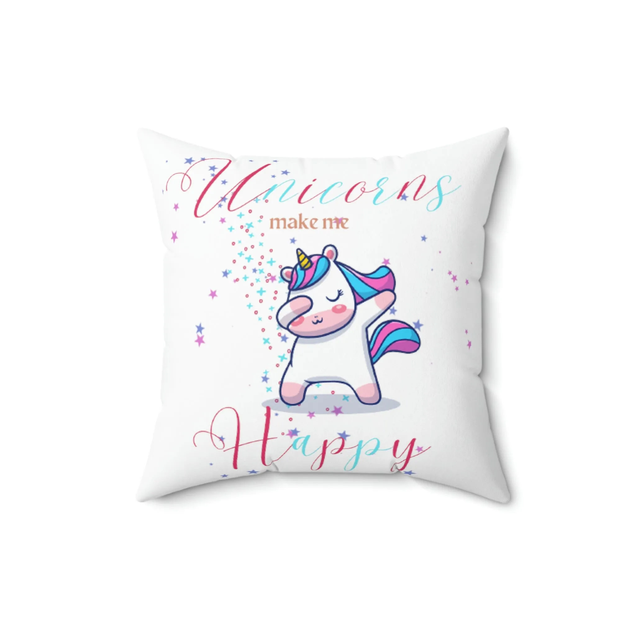Unicorns Spun Polyester Square Pillow
