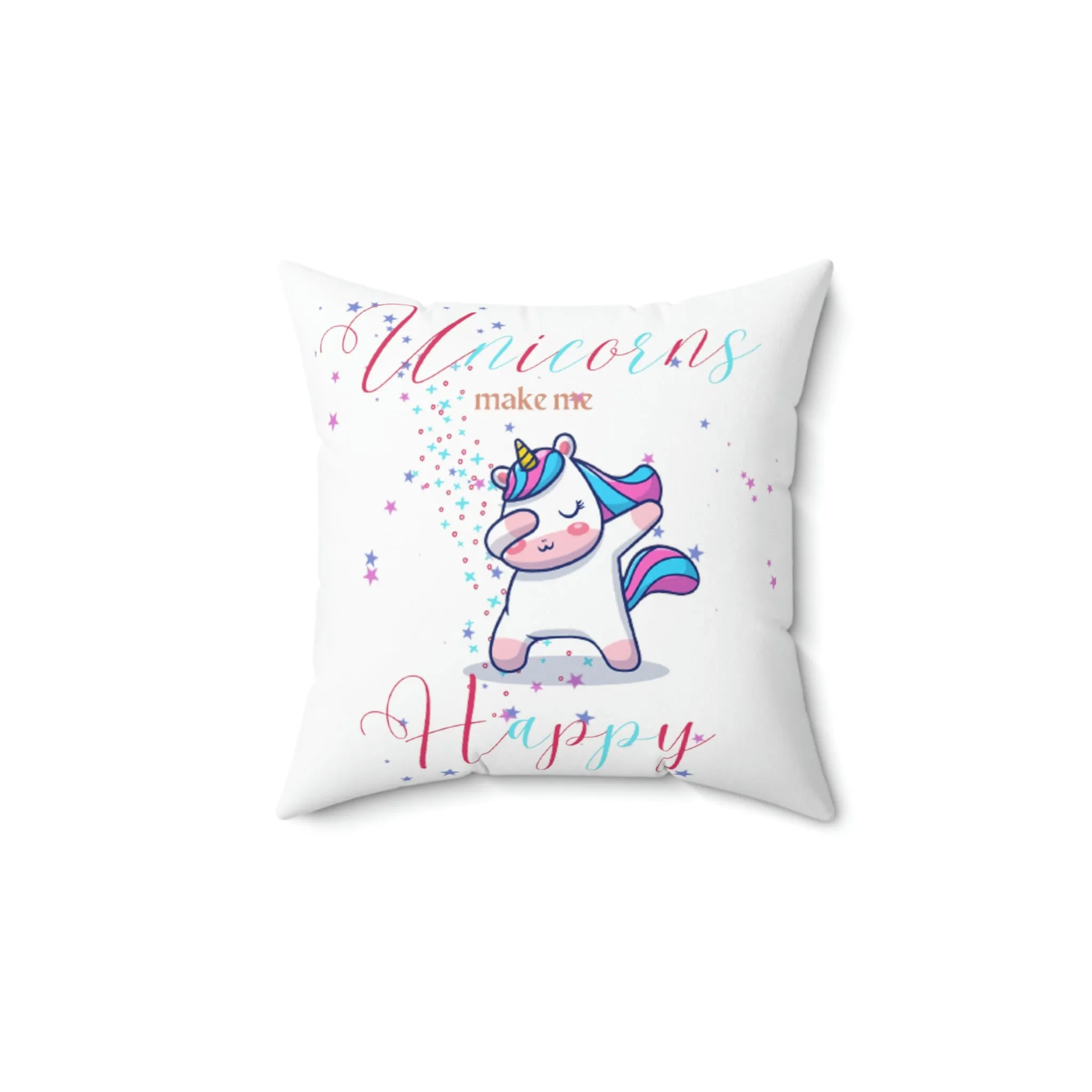 Unicorns Spun Polyester Square Pillow
