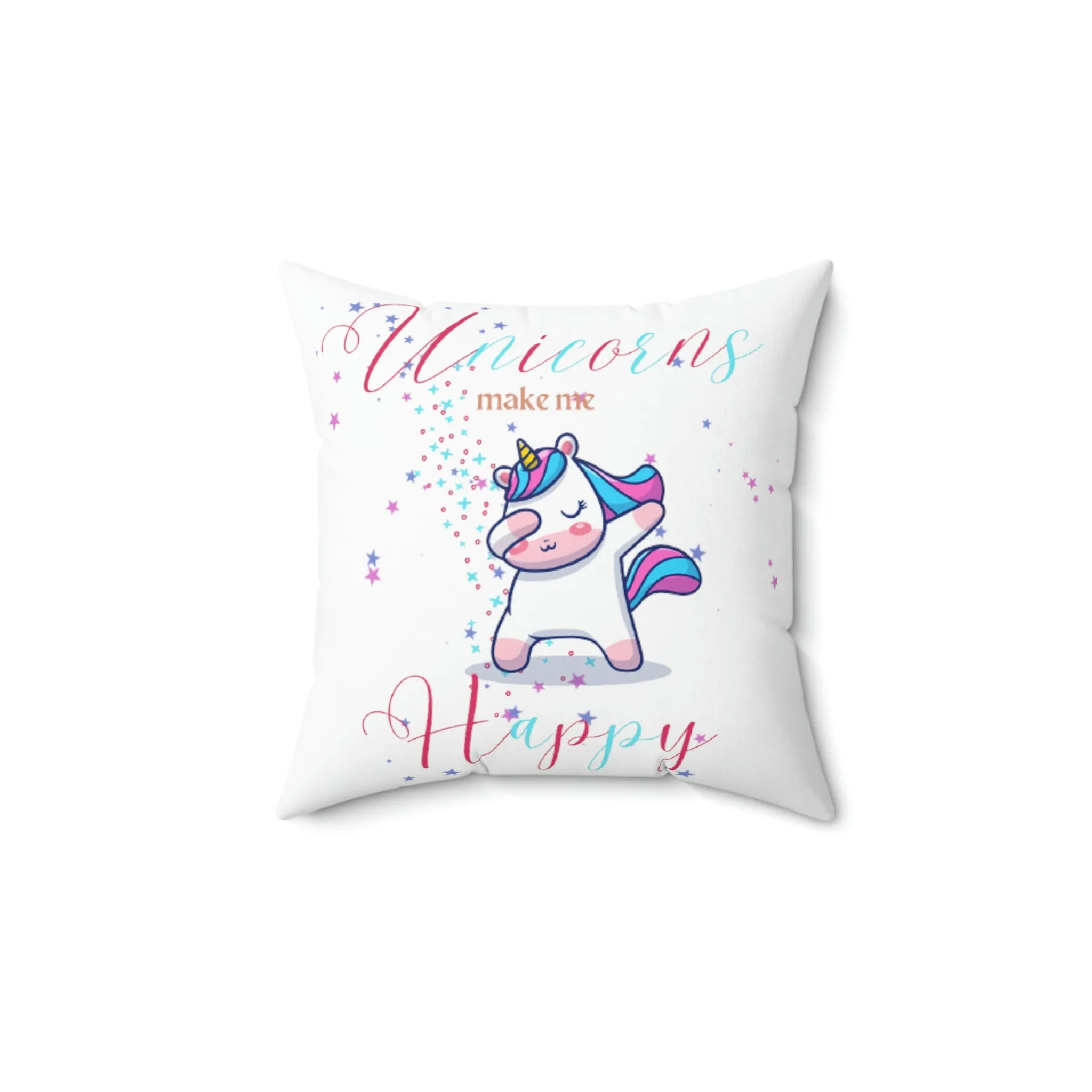 Unicorns Spun Polyester Square Pillow