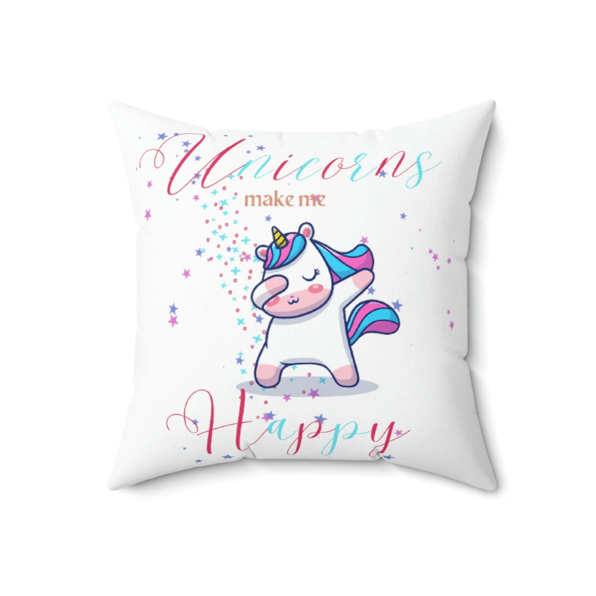 Unicorns Spun Polyester Square Pillow