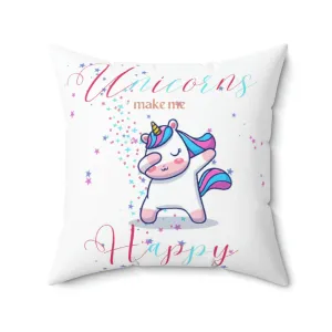 Unicorns Spun Polyester Square Pillow