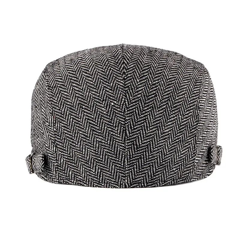 Vintage Mature Cotton Flat Cap