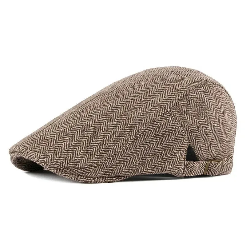 Vintage Mature Cotton Flat Cap