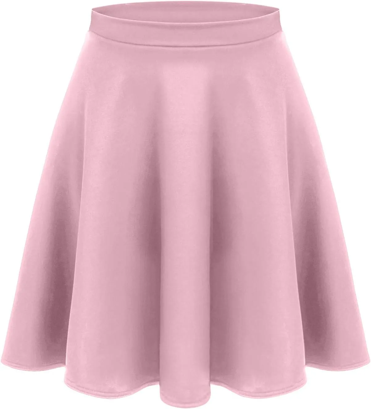 Women's Midi Skirt Flared Stretch Skirt for Women Reg & Plus Size. Casual A line, Basic Everyday Wear, Formal Office